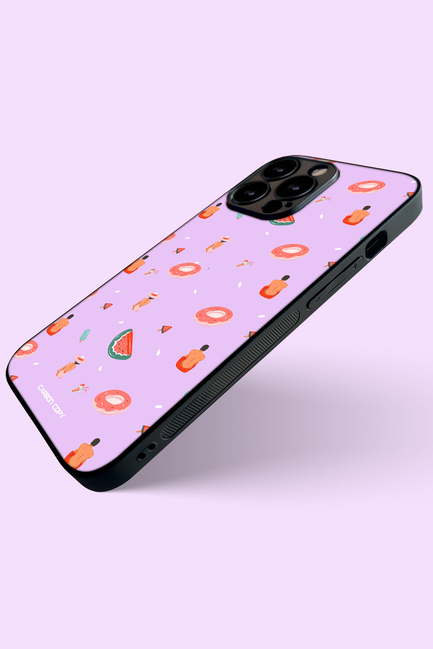 Fruits Pattern Premium Phone Glass Case