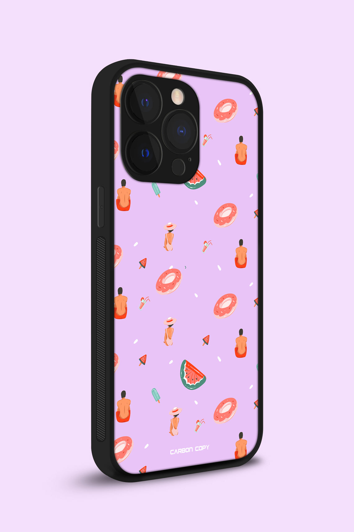 Fruits Pattern Phone Glass Case