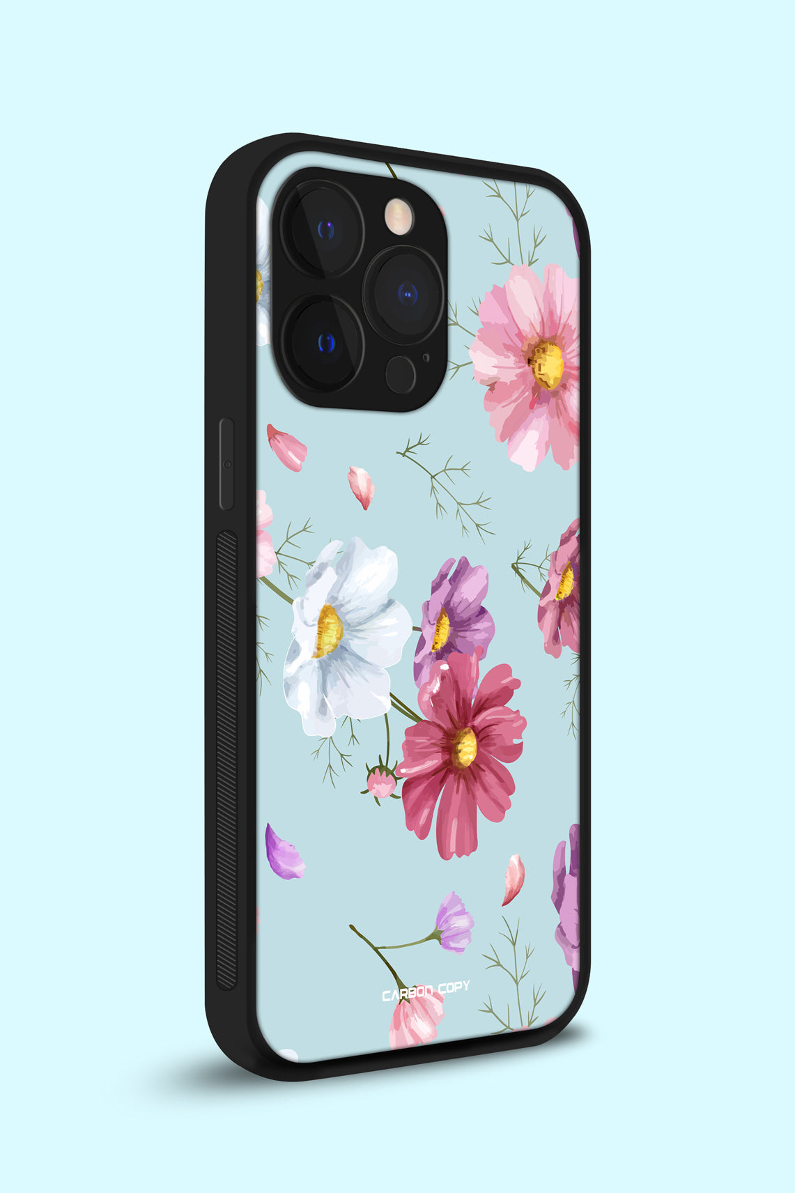 Flower print Premium Phone Glass Case