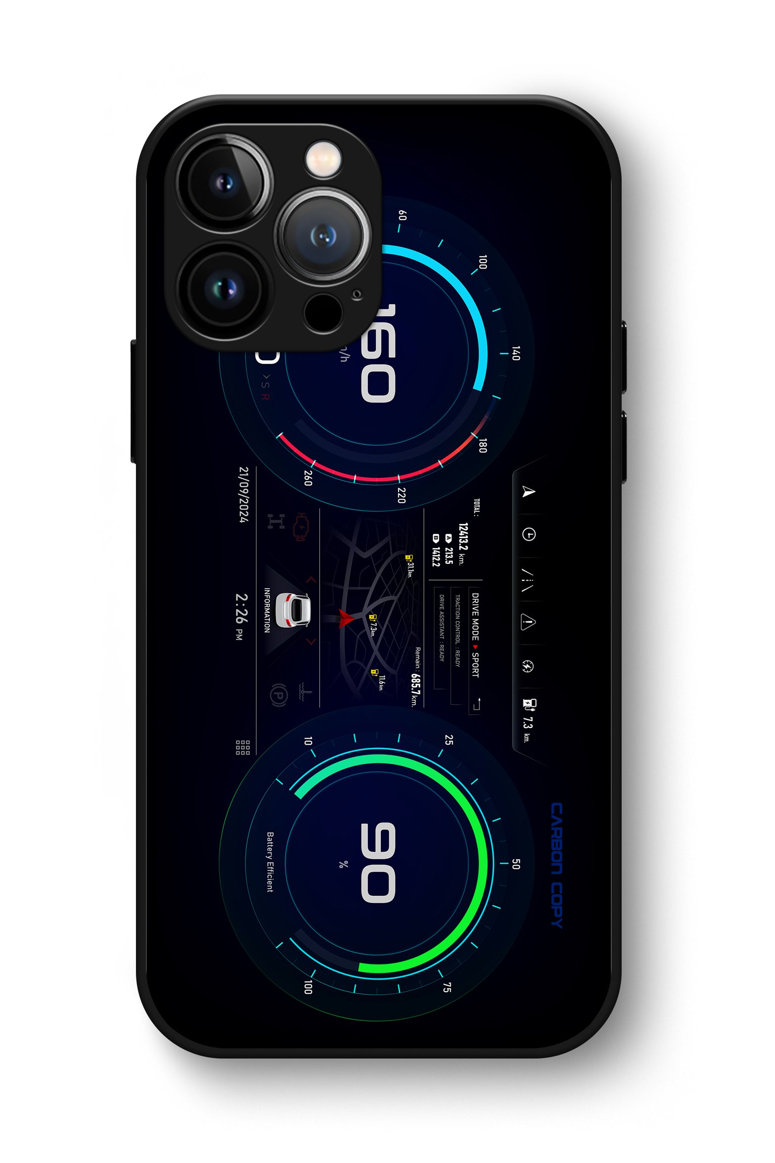 Cluster Phone Glass Case