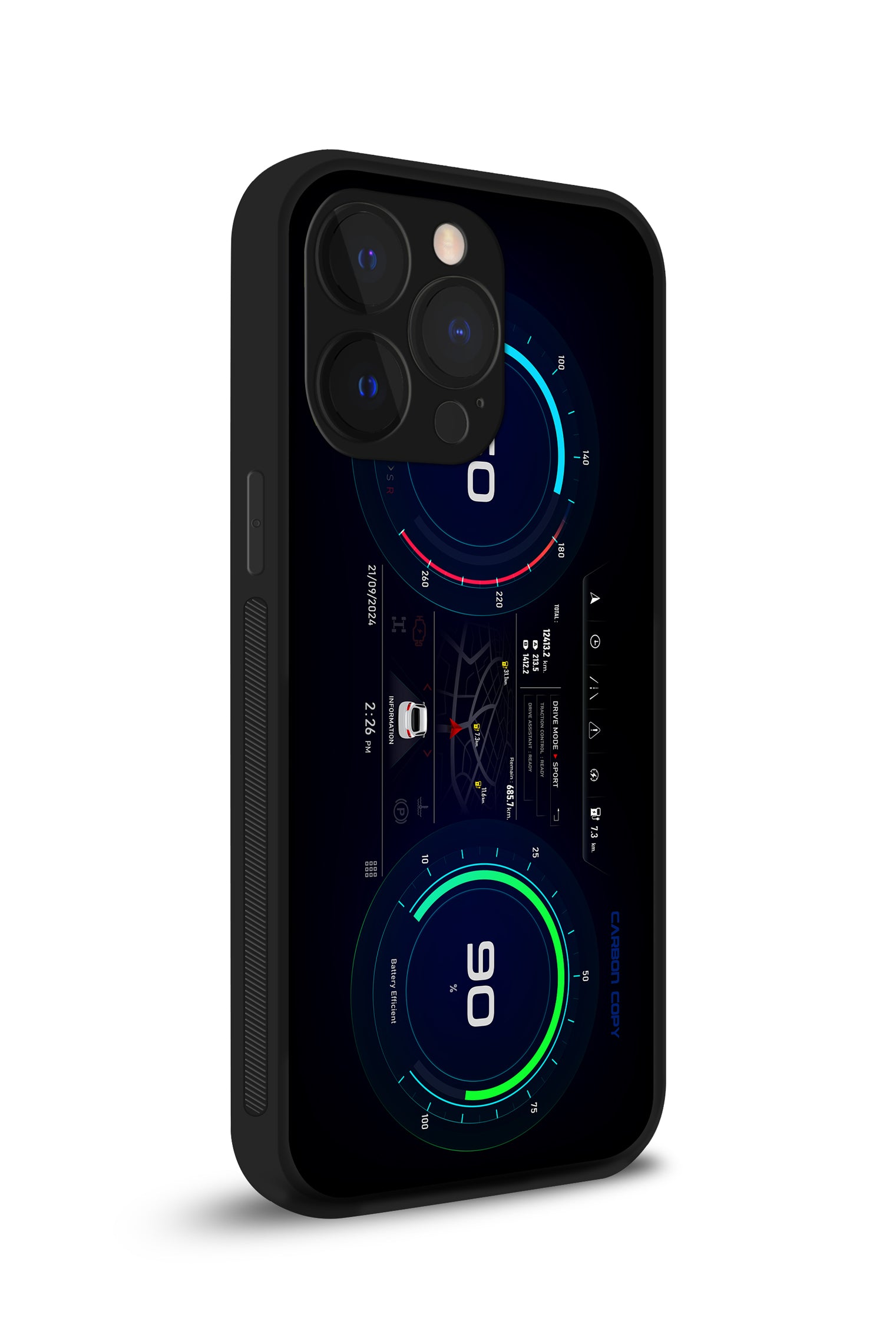 Cluster Printed Phone Glass Case