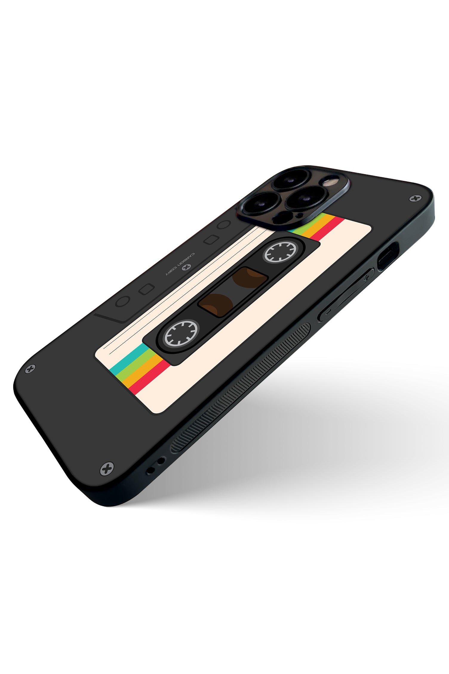 Premium Phone Glass Case Cassette  print