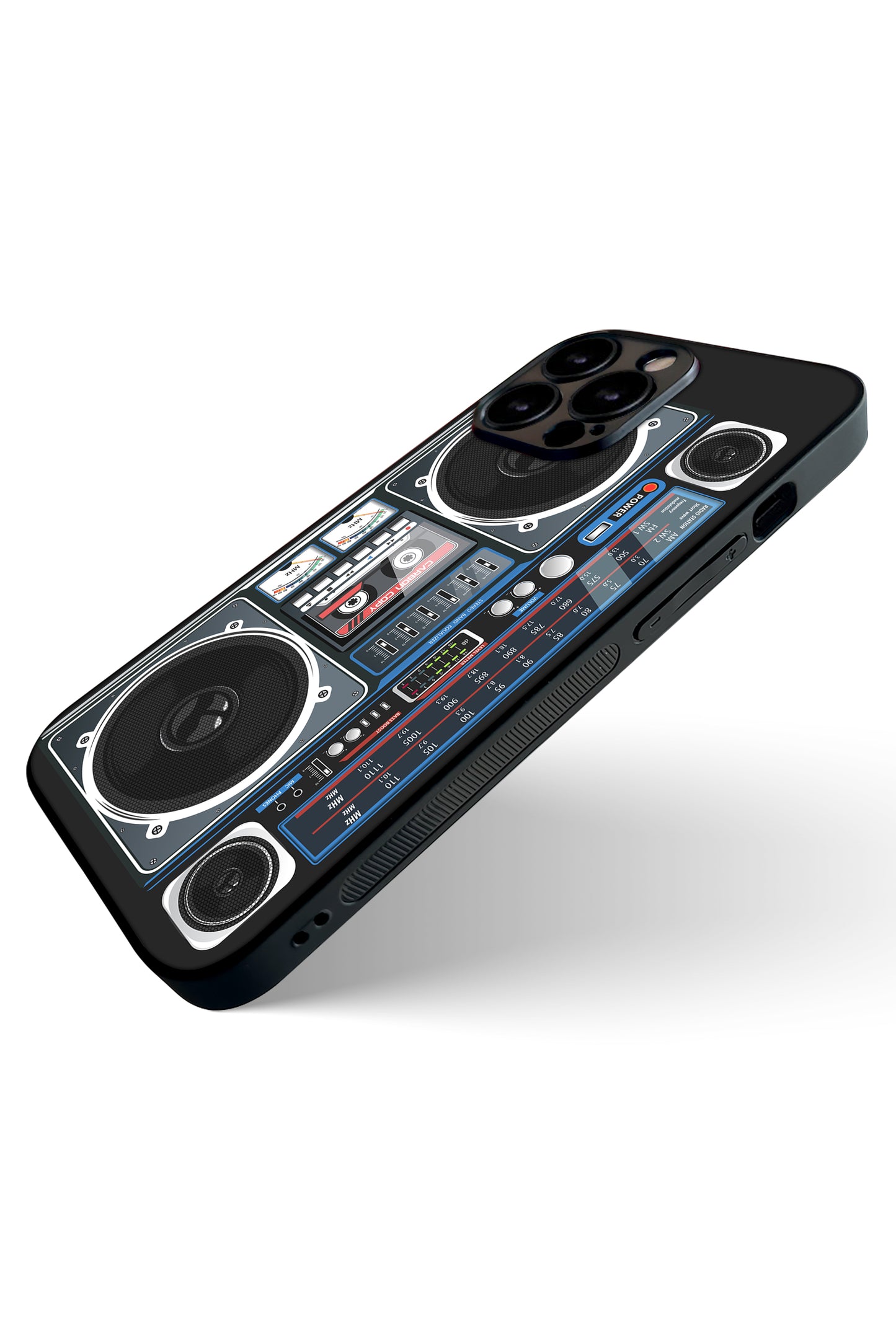 Antique Radio Phone Glass Case