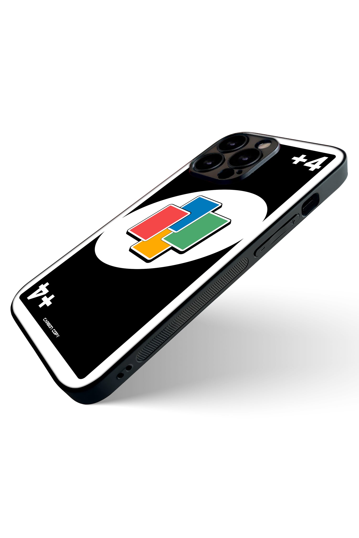 Uno +4  card Printed Phone Glass Case