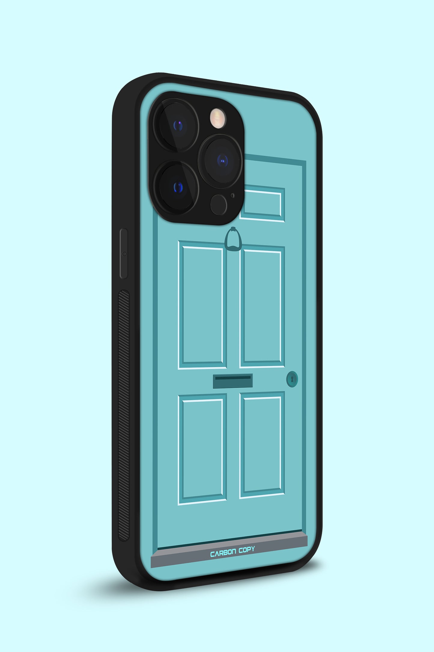 Old door printed phone glass case