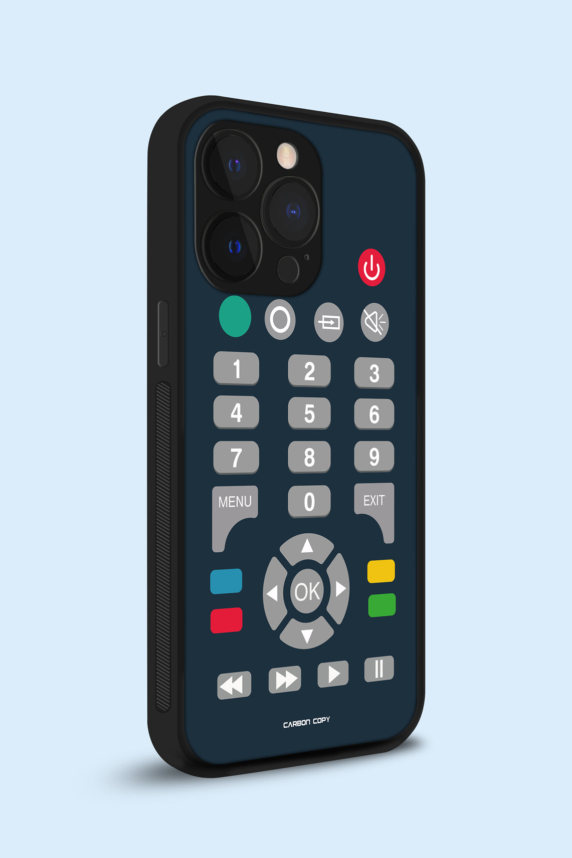 Remote Printed silicon Phone Glass Case