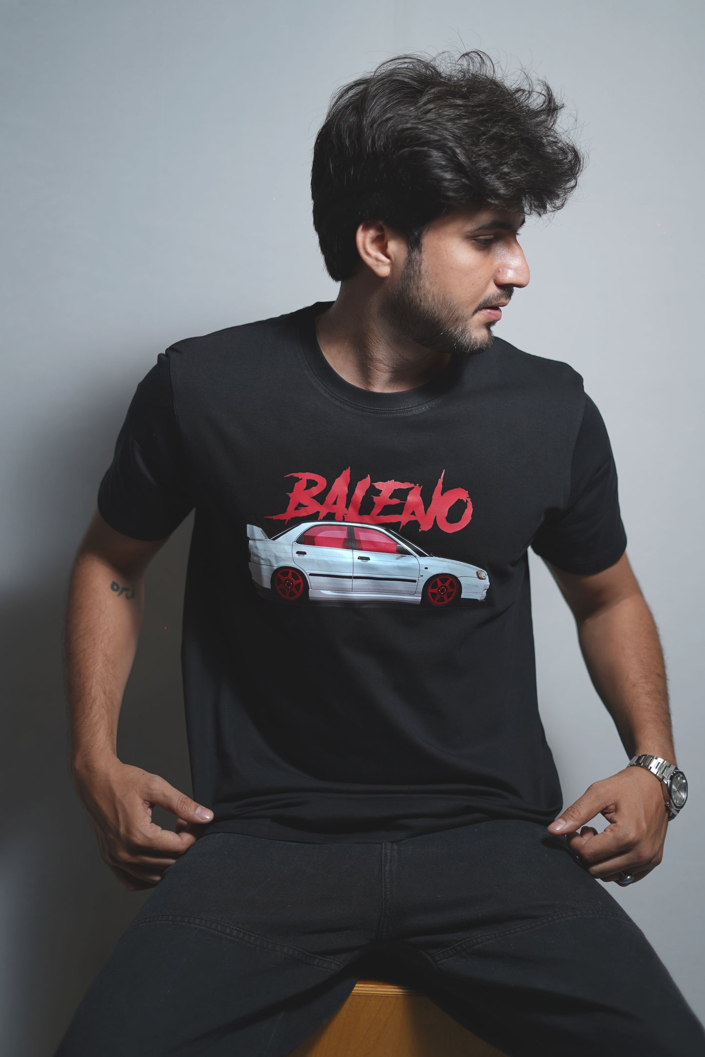 Maruti Suzuki Baleno  | JDM | CARBON COPY | Premium Unisex T-Shirt | Automotive