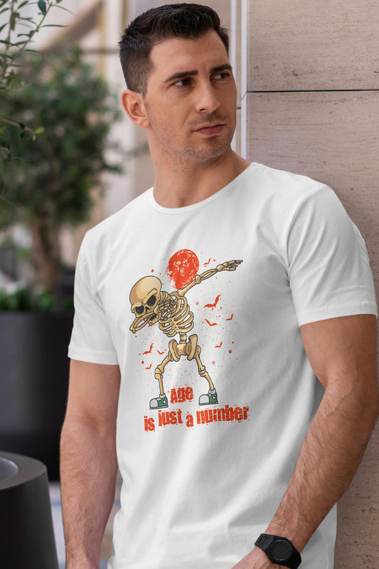 Age is just a number | CARBON-COPY | Premium Smart-Fit | Unisex T-Shirt| Black T-Shirt