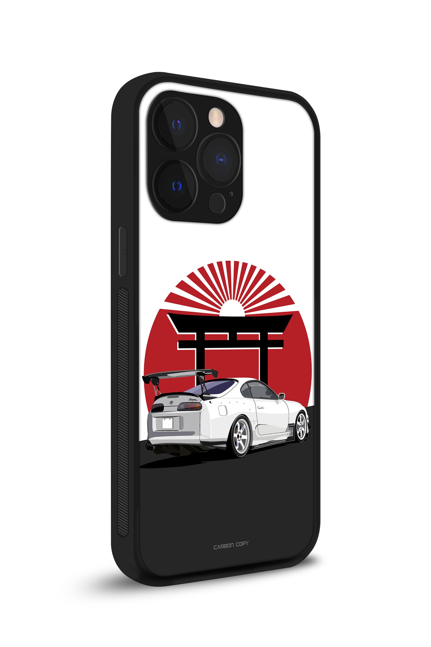 Toyota Supra White JDM Premium Phone Glass Case