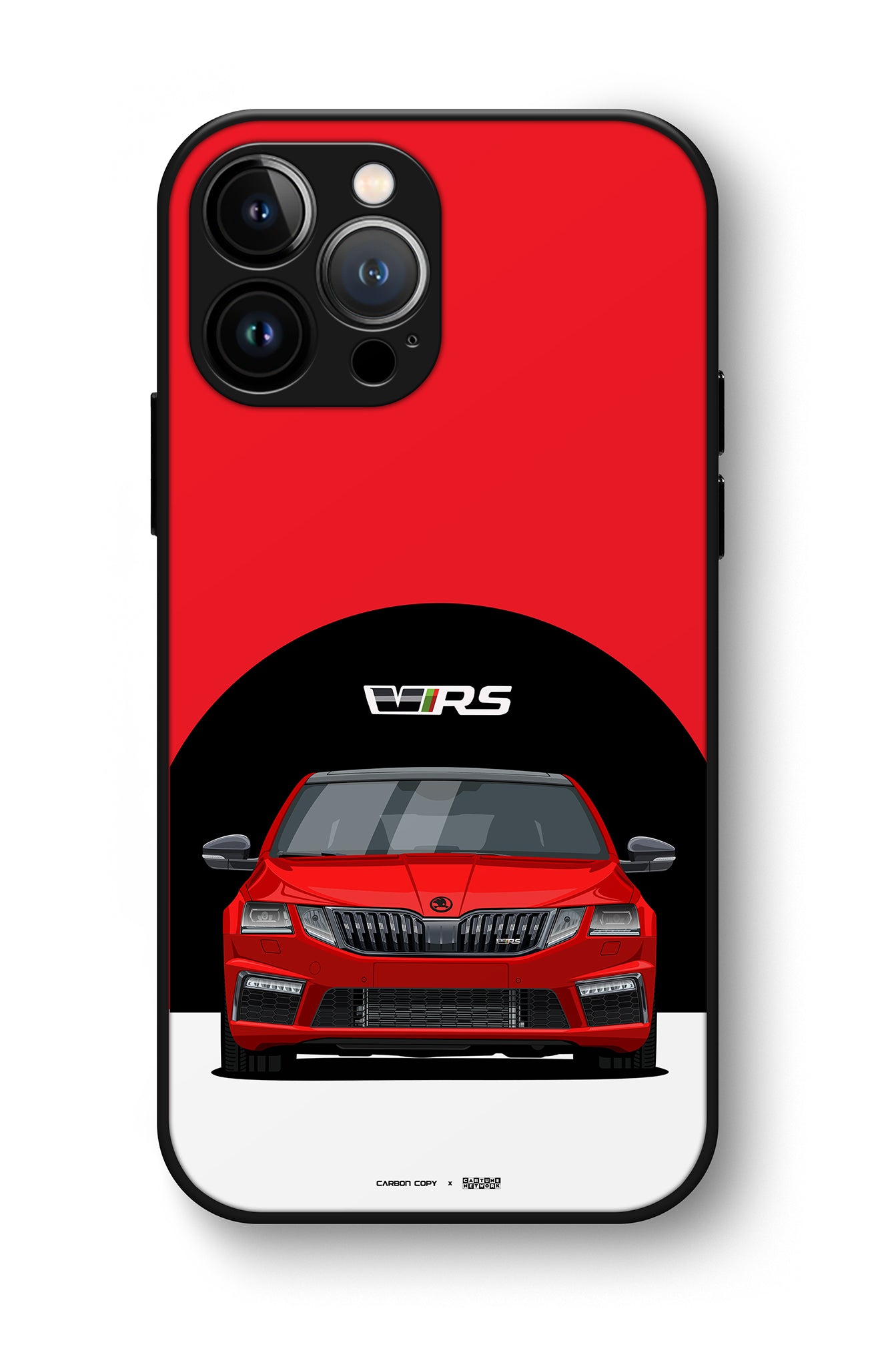 Skoda Octavia VRS Corrida Red Premium Phone Glass Case