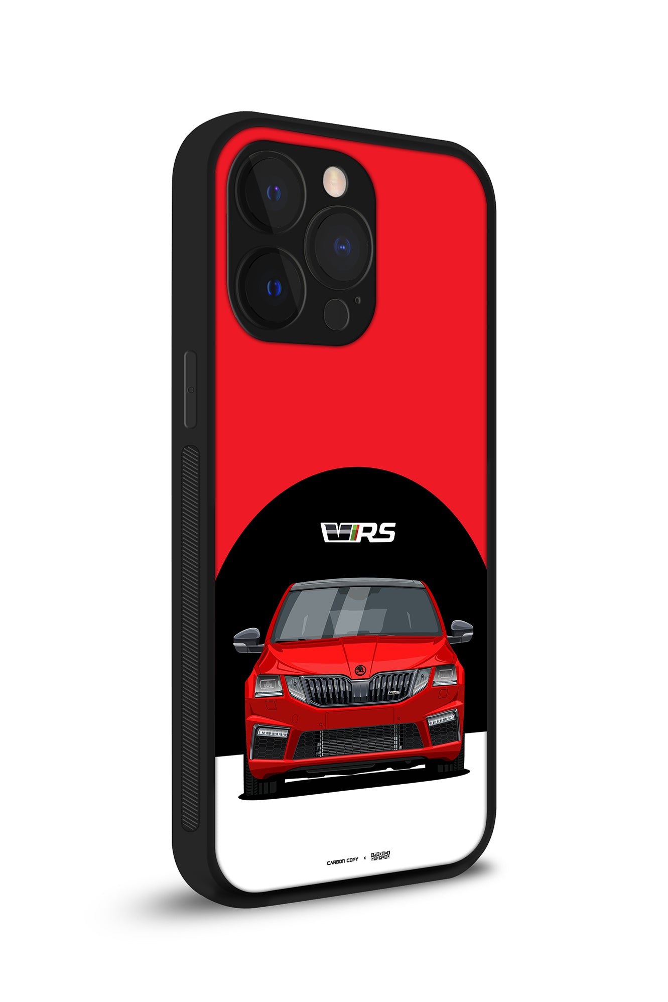 Skoda Octavia VRS Corrida Red Premium Phone Glass Case