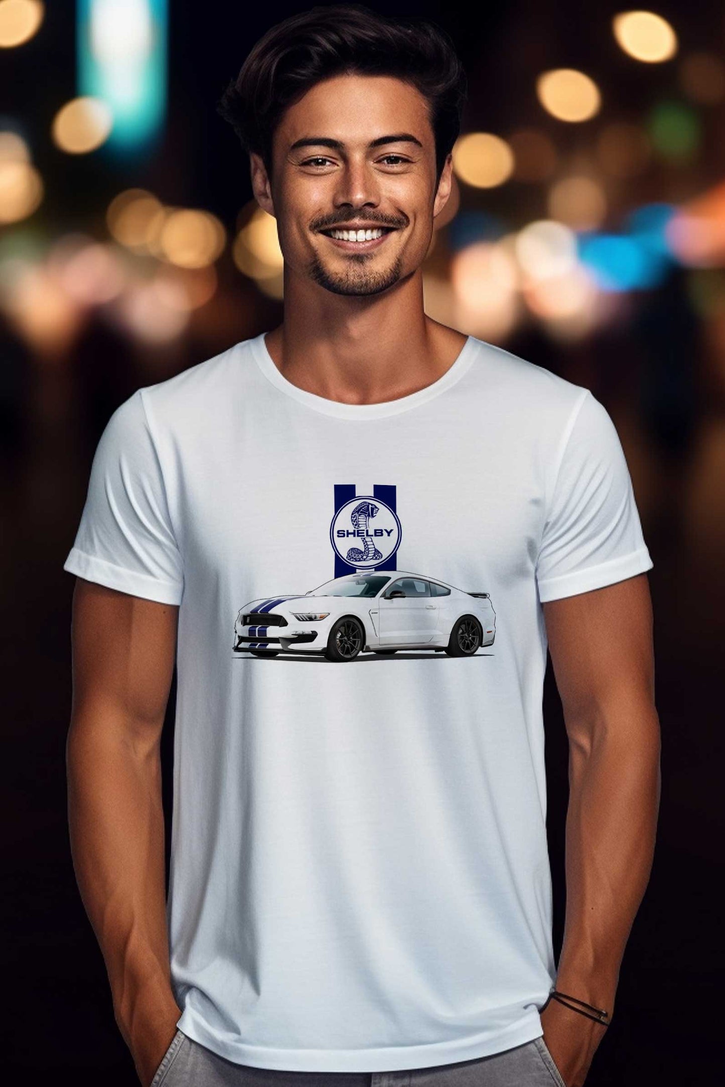 Shelby Mustang GT500 | Caroll Shelby | Tribute car | CARBON COPY | Premium Unisex T-Shirt | Automotive