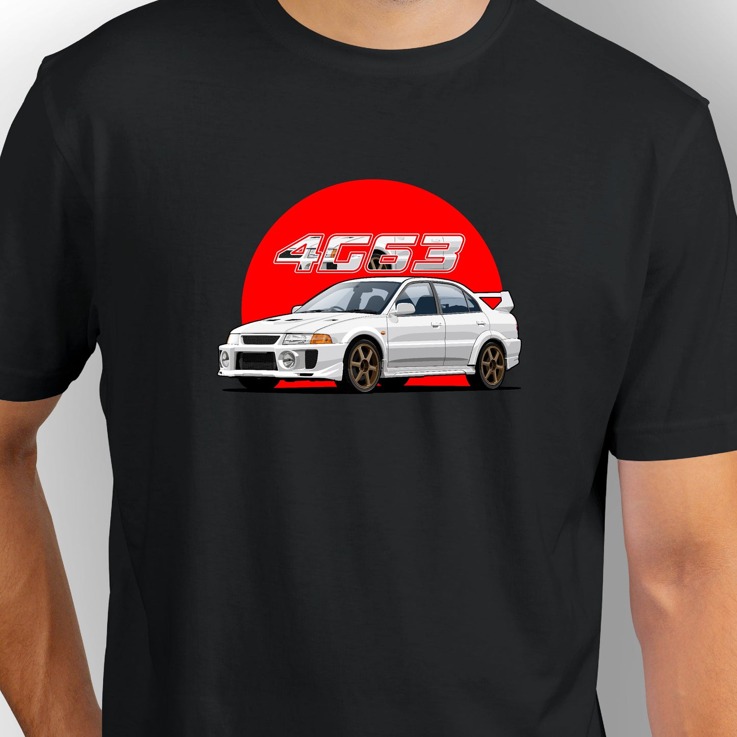 Mitsubishi Evolution-5 | CARBON-COPY | Premium Smart-Fit | Unisex T-Shirt | Black T Shirt