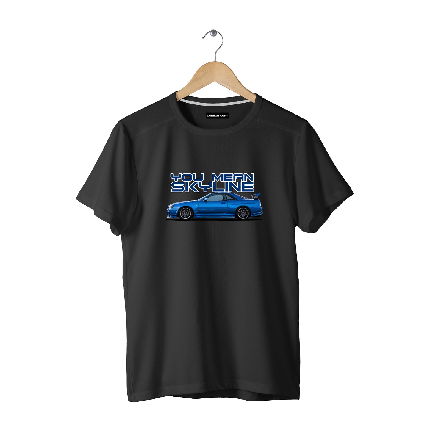 Nissan Skyline GTR-34 Bayside | CARBON-COPY | Premium Smart-Fit | Unisex T-Shirt | Black T Shirt