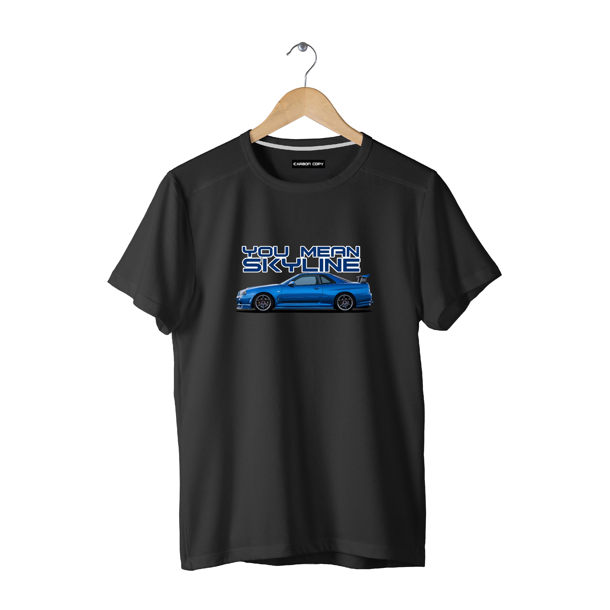 Nissan Skyline GTR-34 Bayside | CARBON-COPY | Premium Smart-Fit | Unisex T-Shirt | Black T Shirt