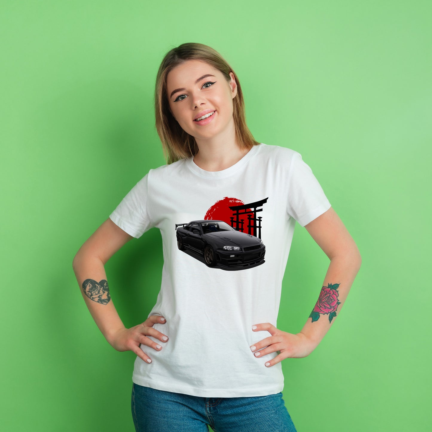 Nissan Skyline GT-R R34 | Godzilla | CARBON COPY | Premium Women T-Shirt | Automotive