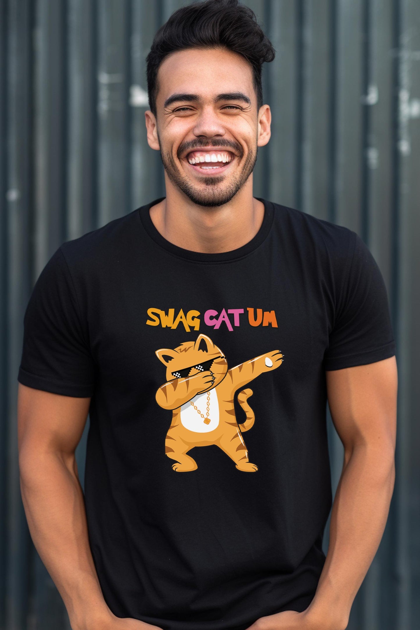 Swagatham | CARBON-COPY l Premium Smart-Fit l Unisex T-Shirt | Black T-Shirt