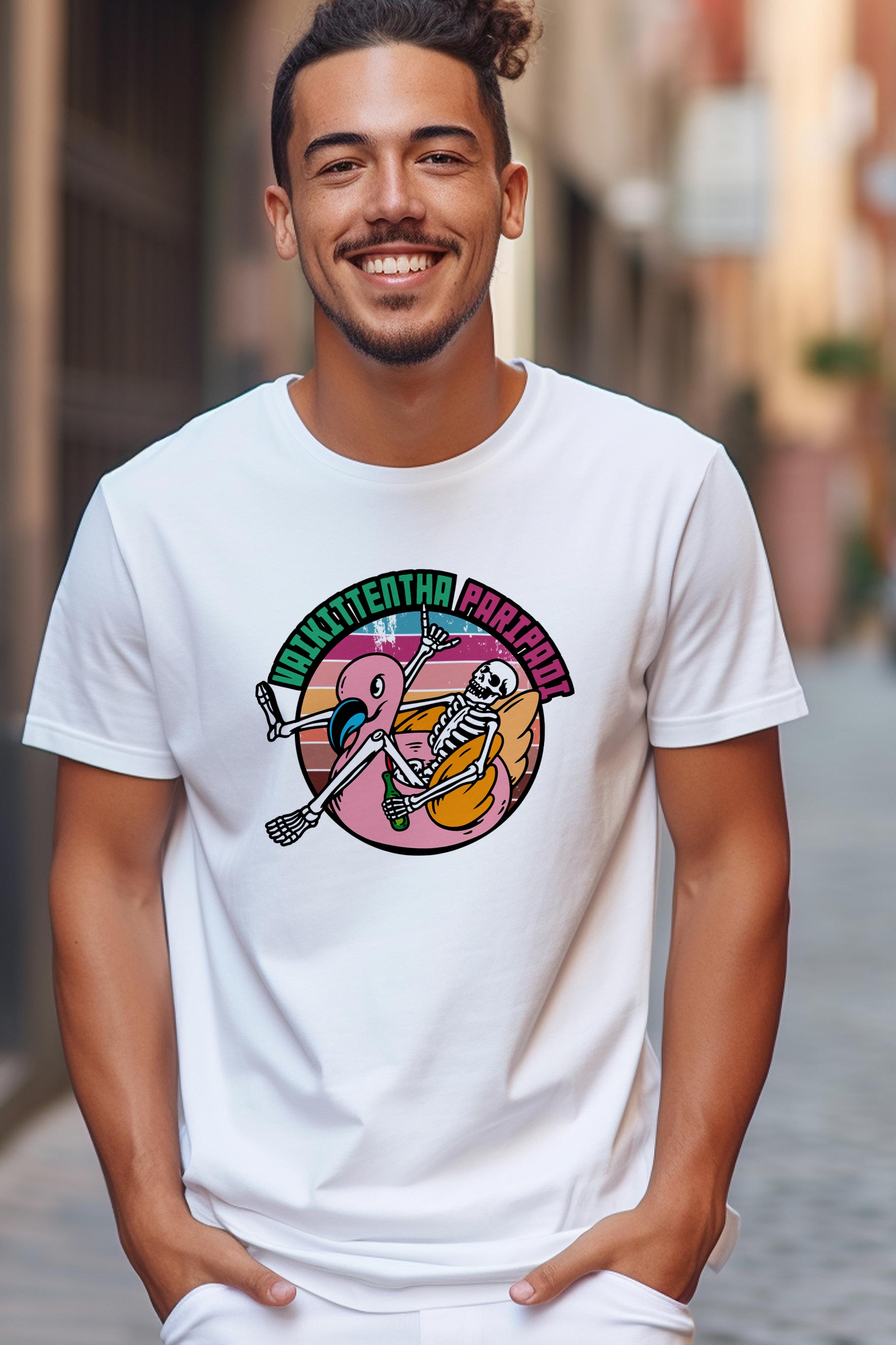 Vaikittentha Paripadi | CARBON-COPY | Premium Smart-Fit | Unisex T-Shirt| White T-Shirt