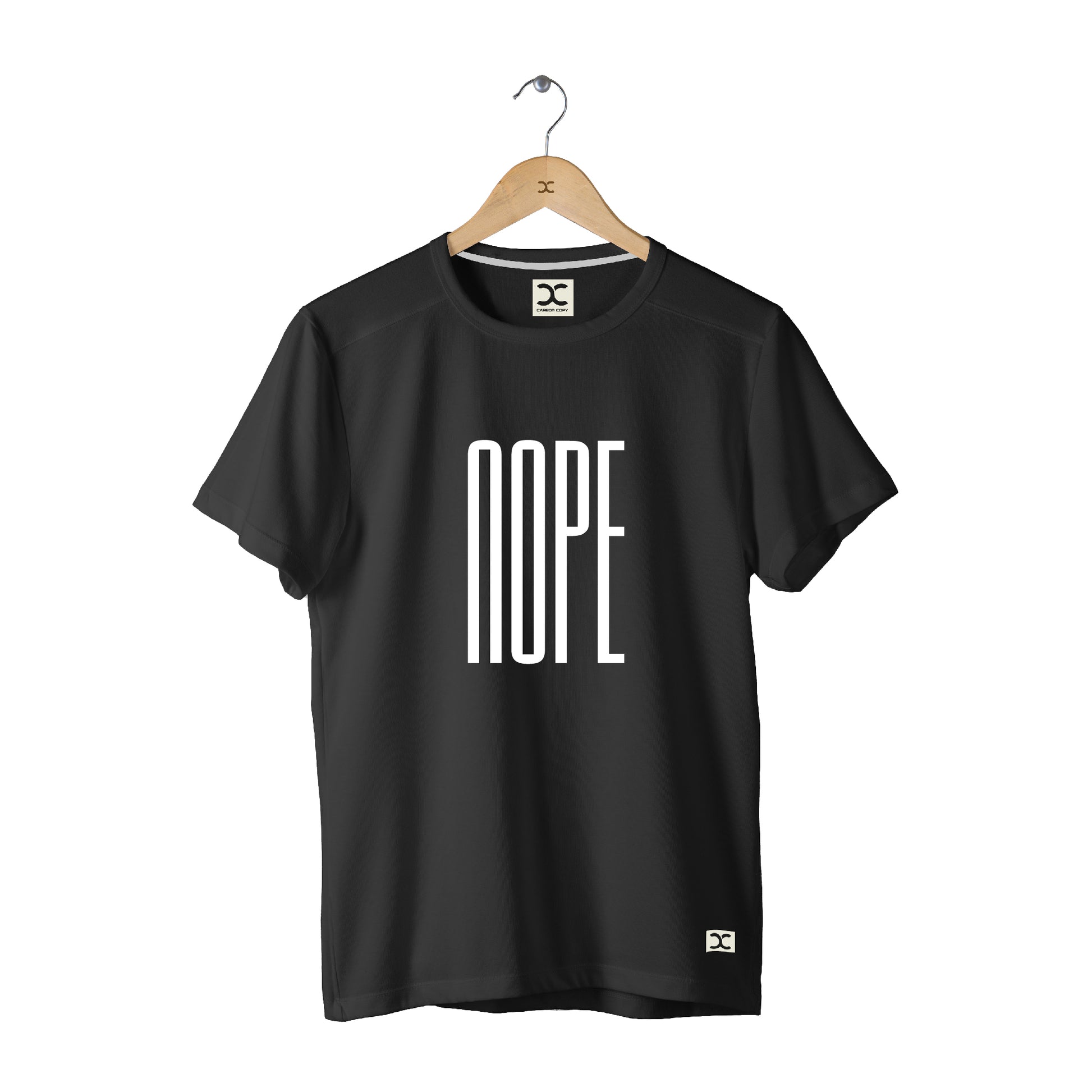 Nope | CARBON-COPY | Premium Smart-Fit | Unisex T-Shirt | Black T-Shirt