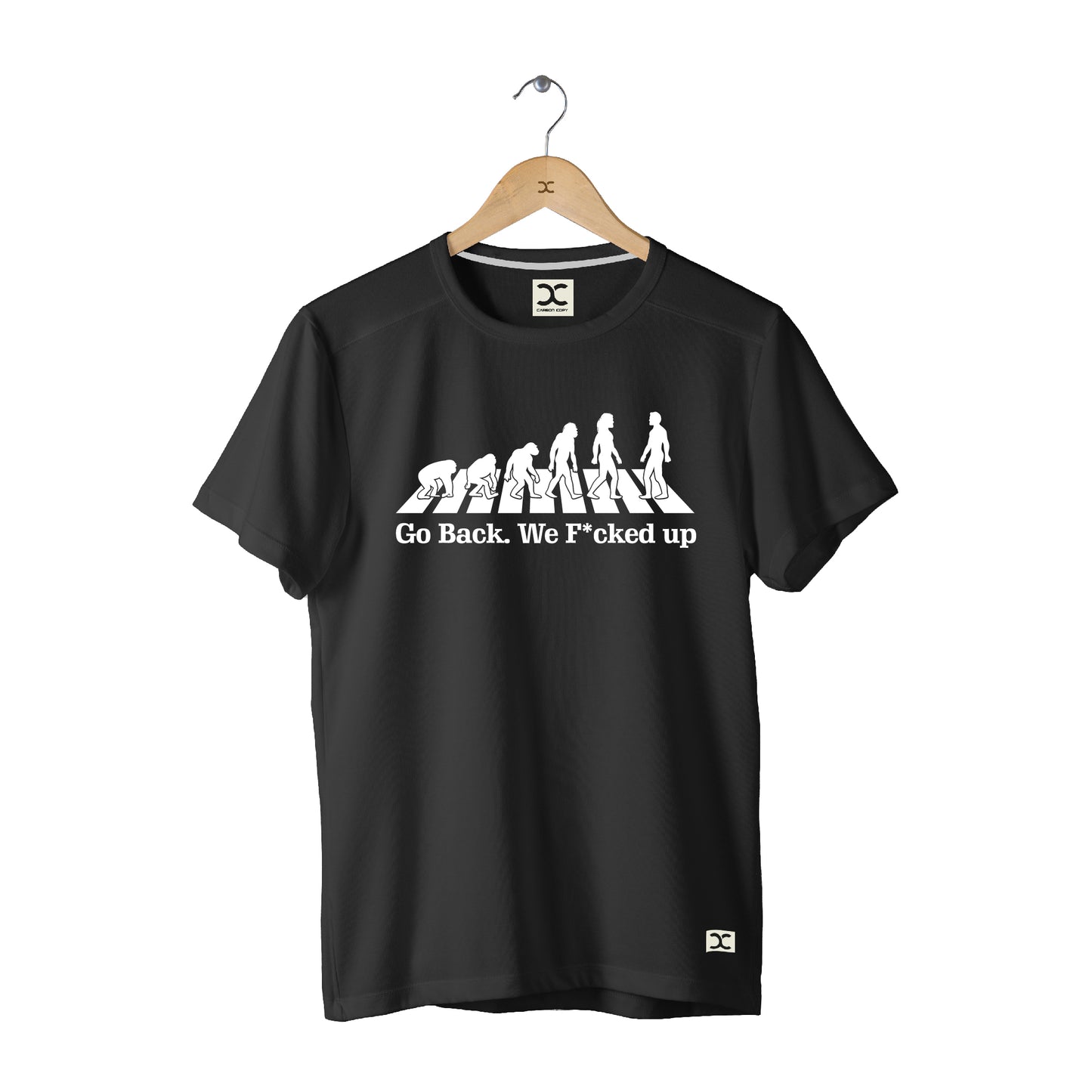 We F*cked Up | CARBON-COPY l Premium Smart-Fit Unisex l Black T-Shirt