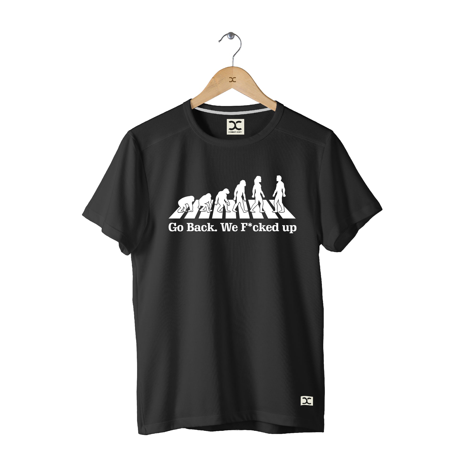 We F*cked Up | CARBON-COPY l Premium Smart-Fit Unisex l Black T-Shirt