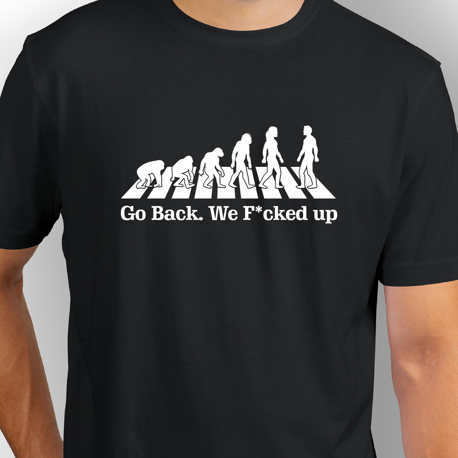 We F*cked Up | CARBON-COPY l Premium Smart-Fit Unisex l Black T-Shirt
