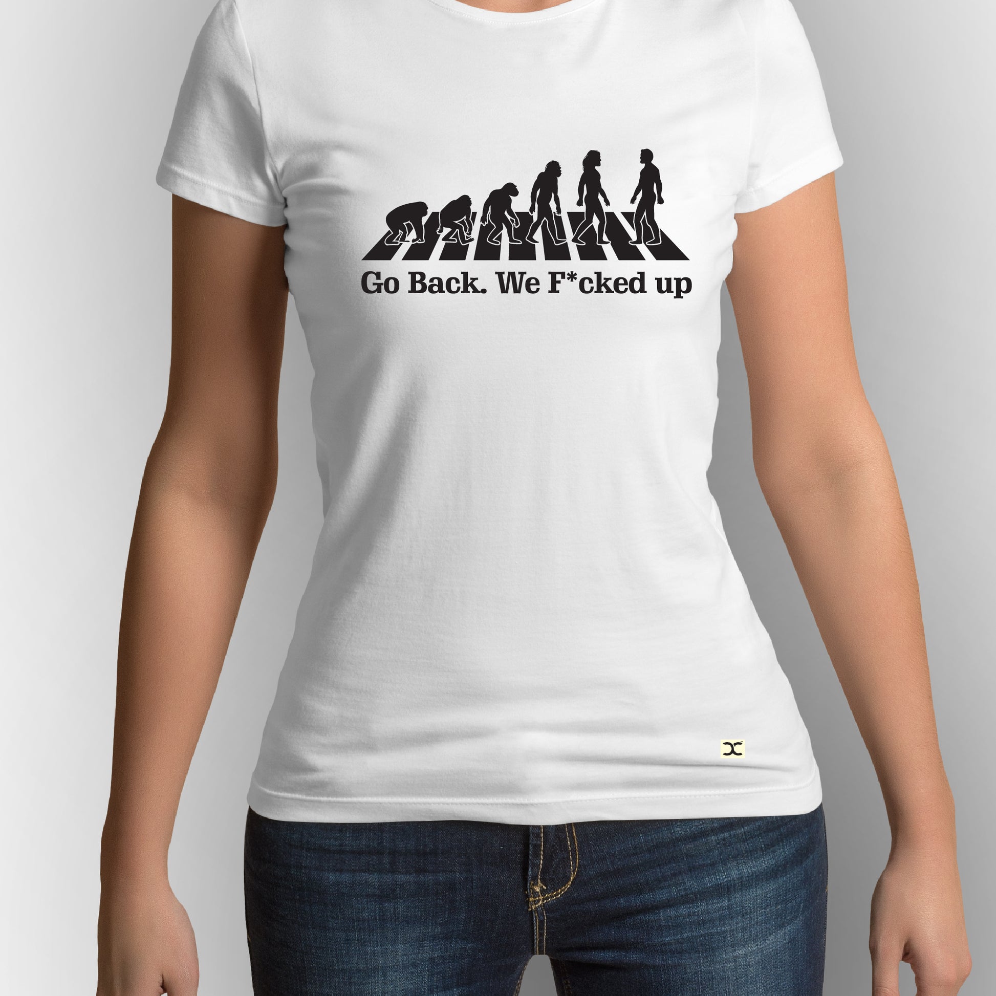 We F*cked Up | CARBON-COPY l Premium Smart-Fit Unisex l White T-Shirt