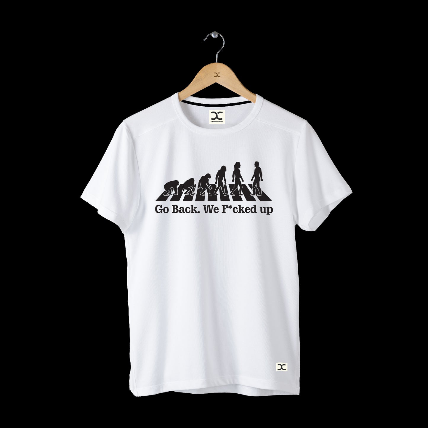 We F*cked Up | CARBON-COPY l Premium Smart-Fit Unisex l White T-Shirt