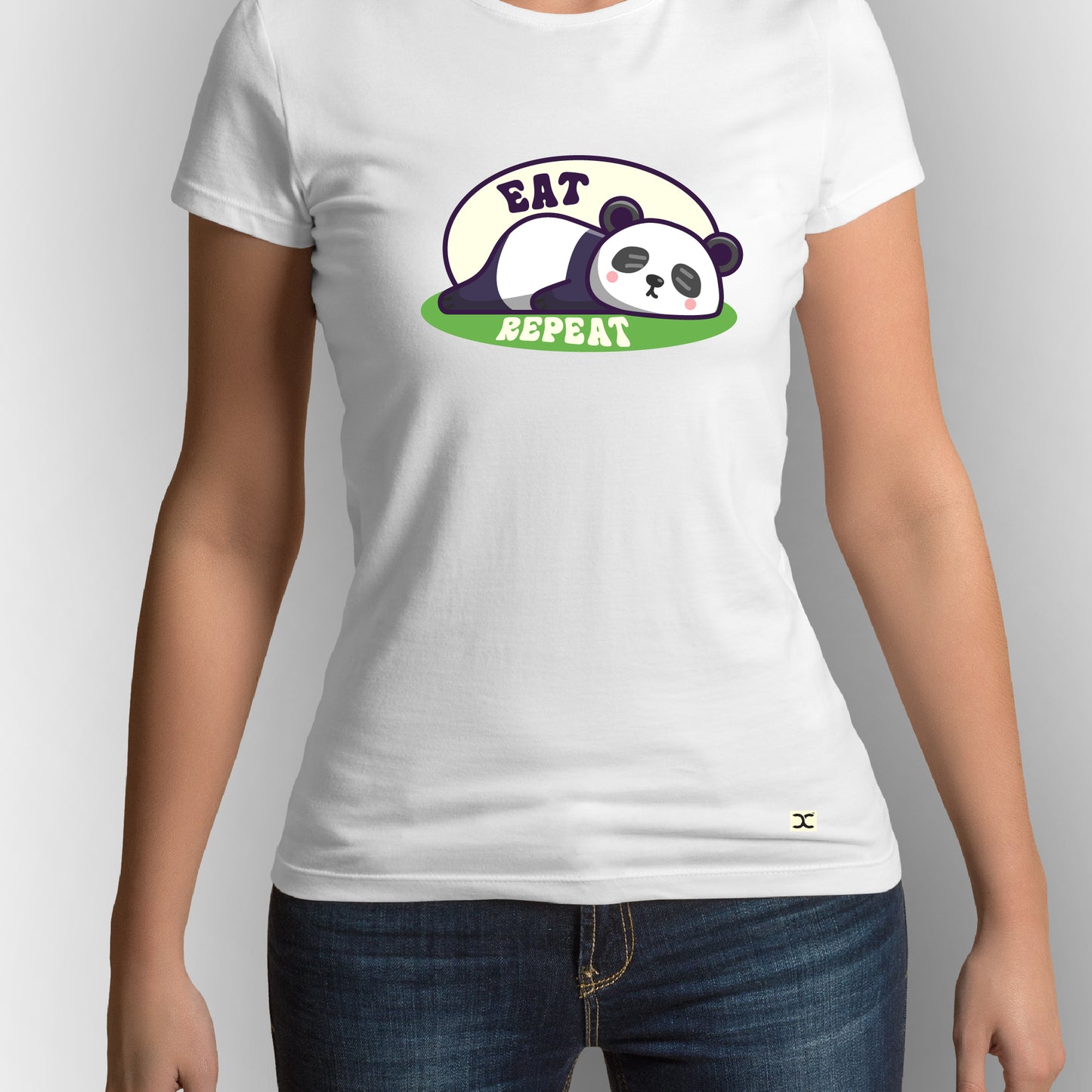 Eat Sleep Repeat | CARBON-COPY | Premium Smart-Fit | Unisex T-Shirt | White | T-Shirt