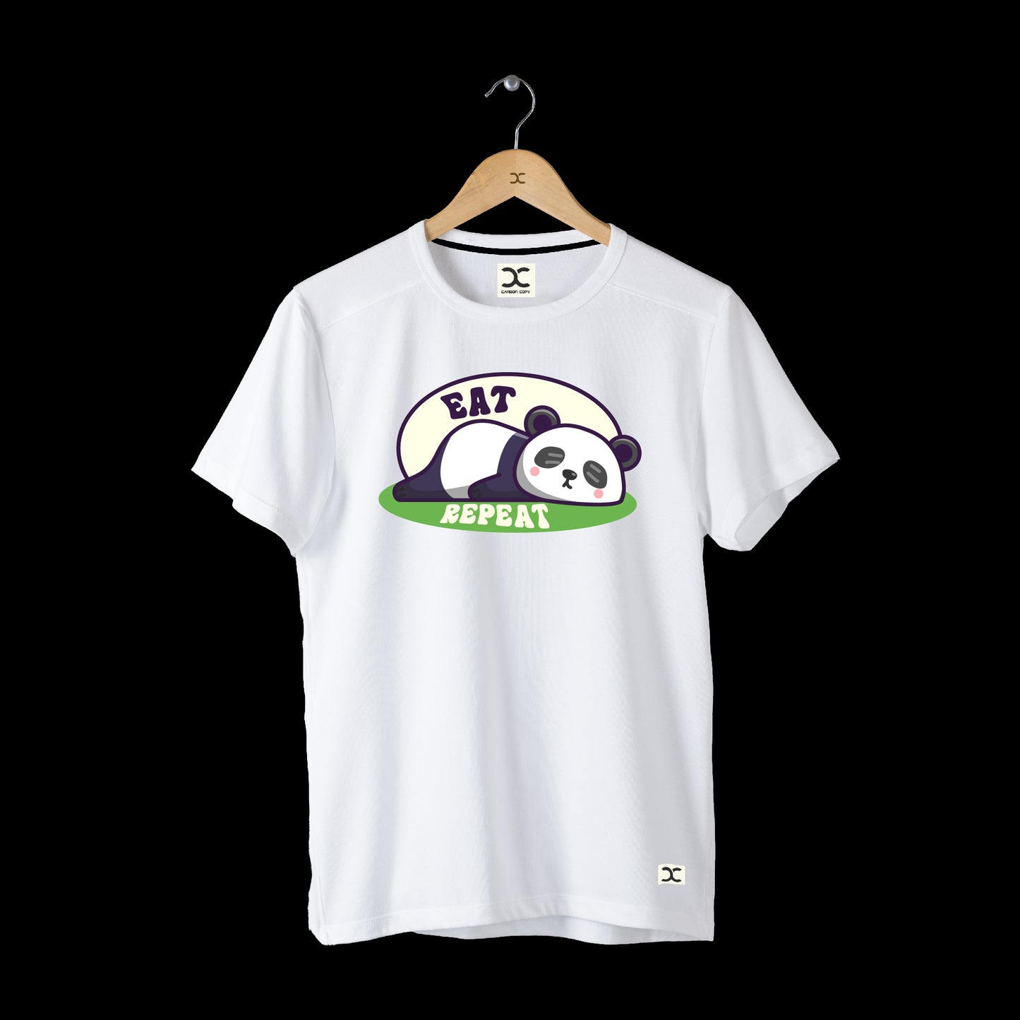 Eat Sleep Repeat | CARBON-COPY | Premium Smart-Fit | Unisex T-Shirt | White | T-Shirt