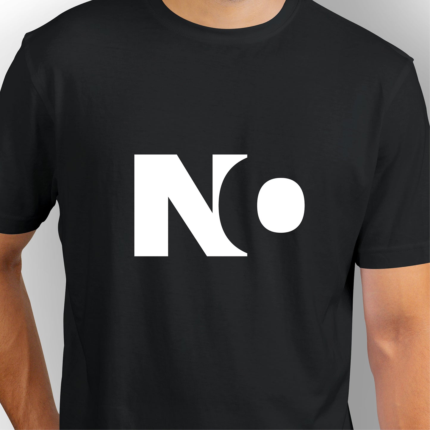 No | CARBON-COPY | Premium Smart-Fit | Unisex T-Shirt| Black | T-Shirt