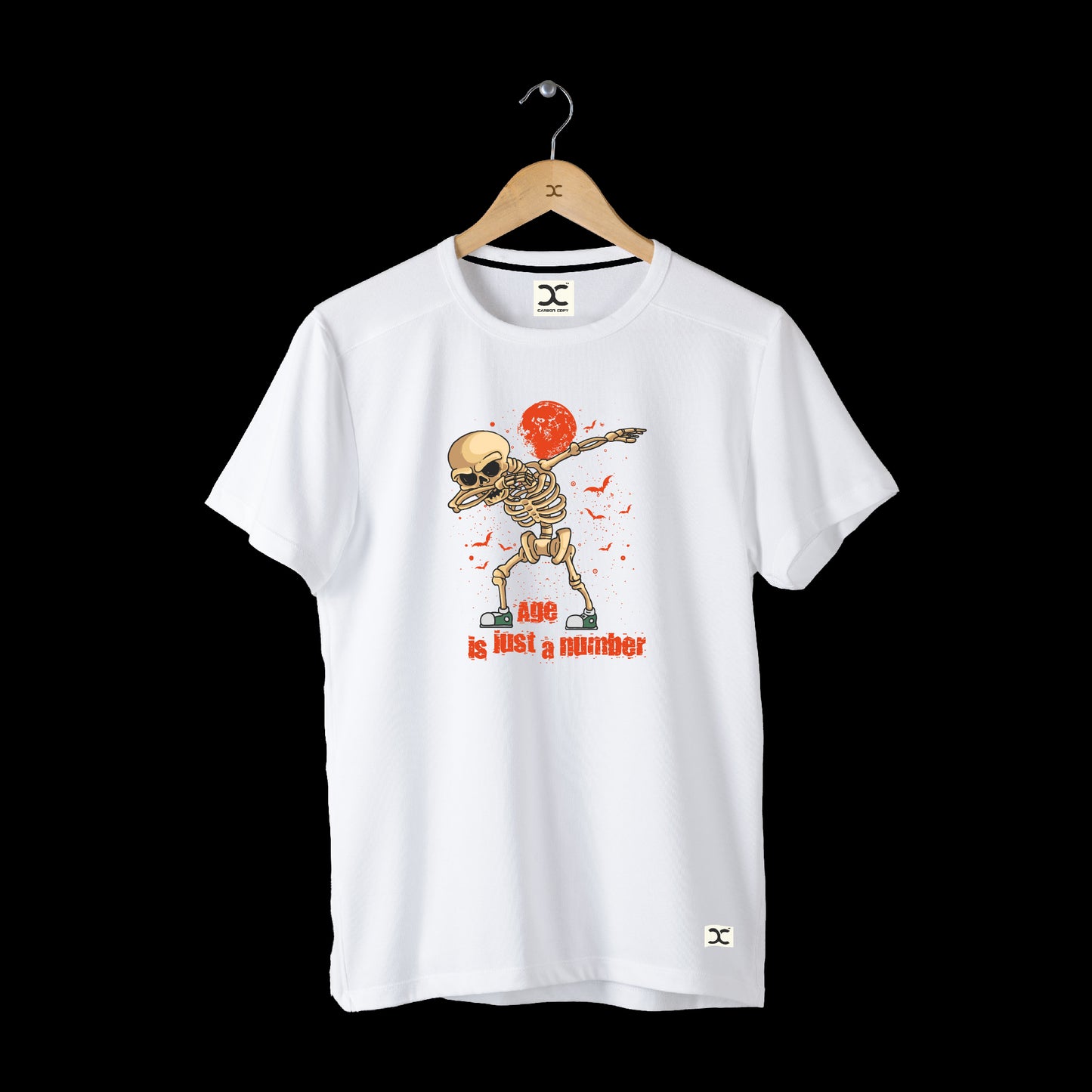 Age is just a number | CARBON-COPY | Premium Smart-Fit | Unisex T-Shirt| White T-Shirt