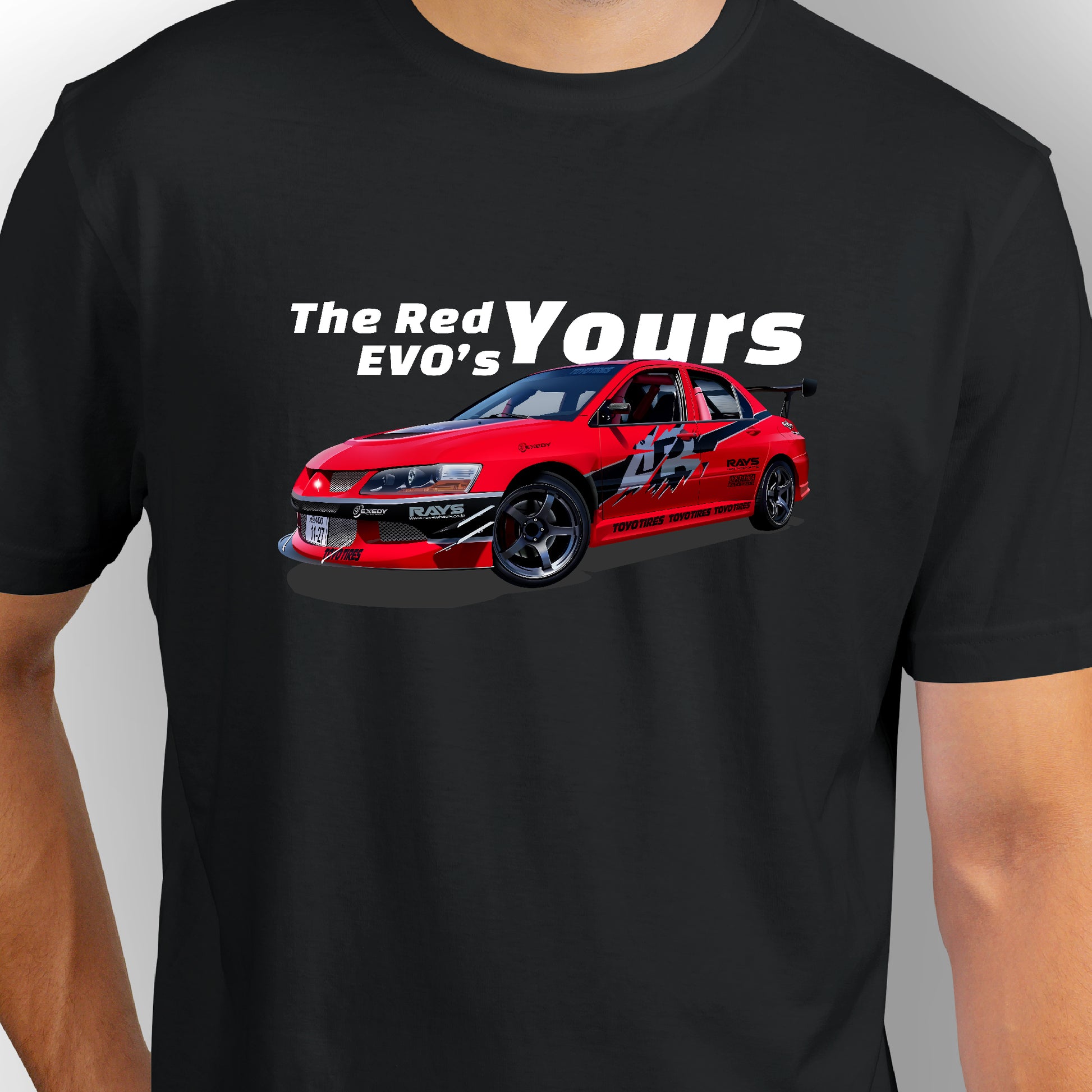 Mitsubishi Lancer Evo | CARBON-COPY | Premium Smart-Fit | Unisex T-Shirt| Black T-Shirt