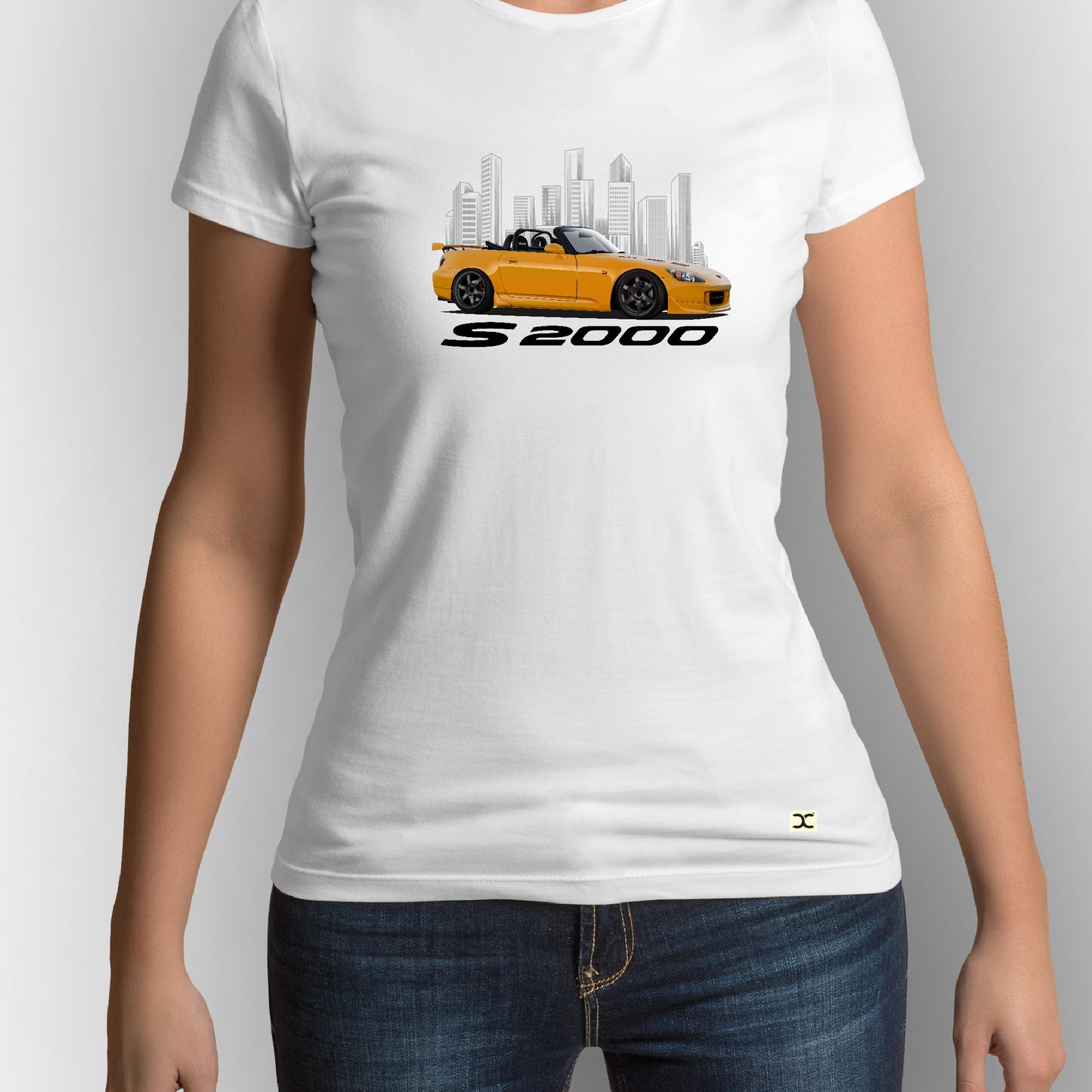 Honda S 2000 | CARBON-COPY | Premium Smart-Fit | Unisex T-Shirt| White T-Shirt