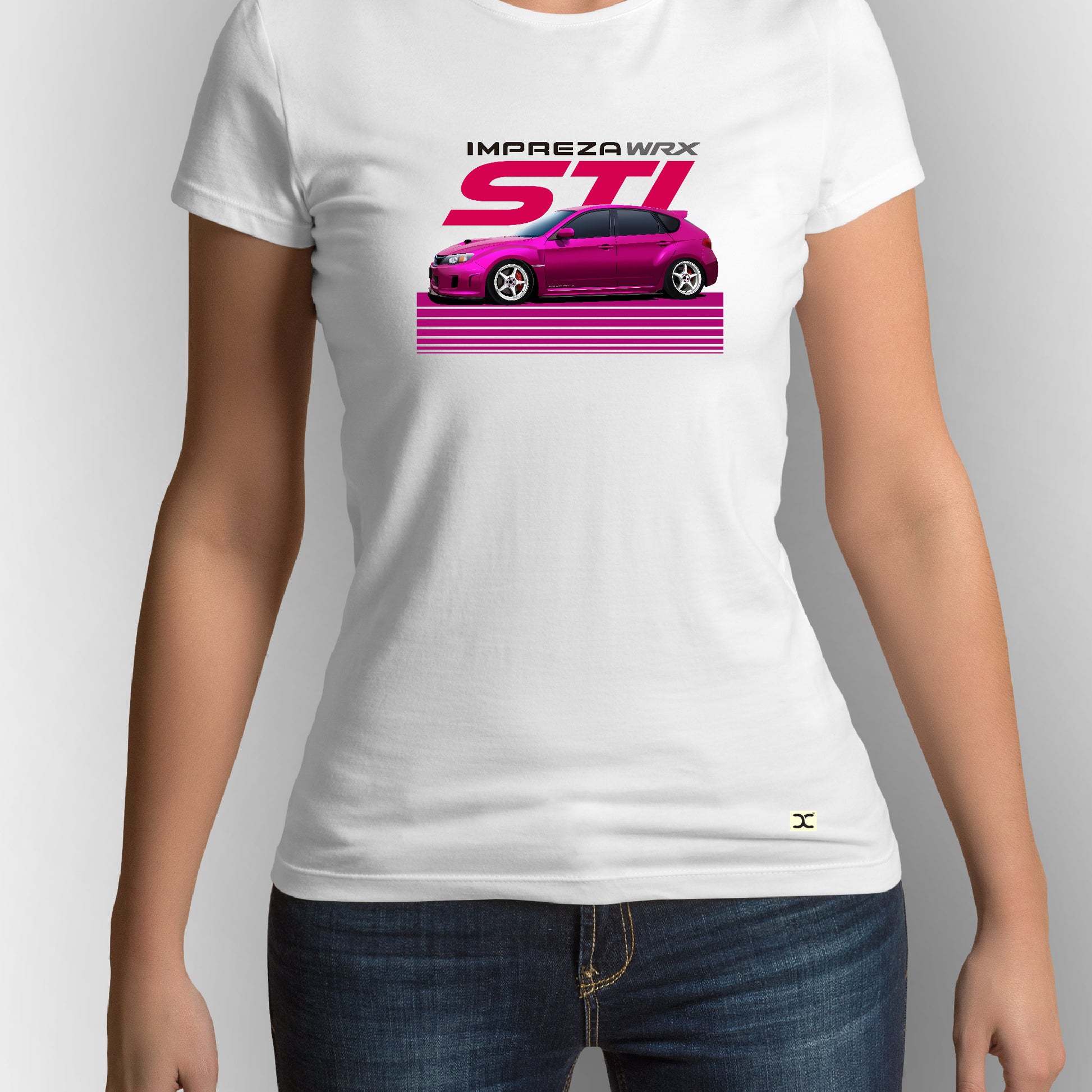 Subaru Impreza WRX STI | CARBON-COPY | Premium Smart-Fit | Unisex T-Shirt| White T-Shirt