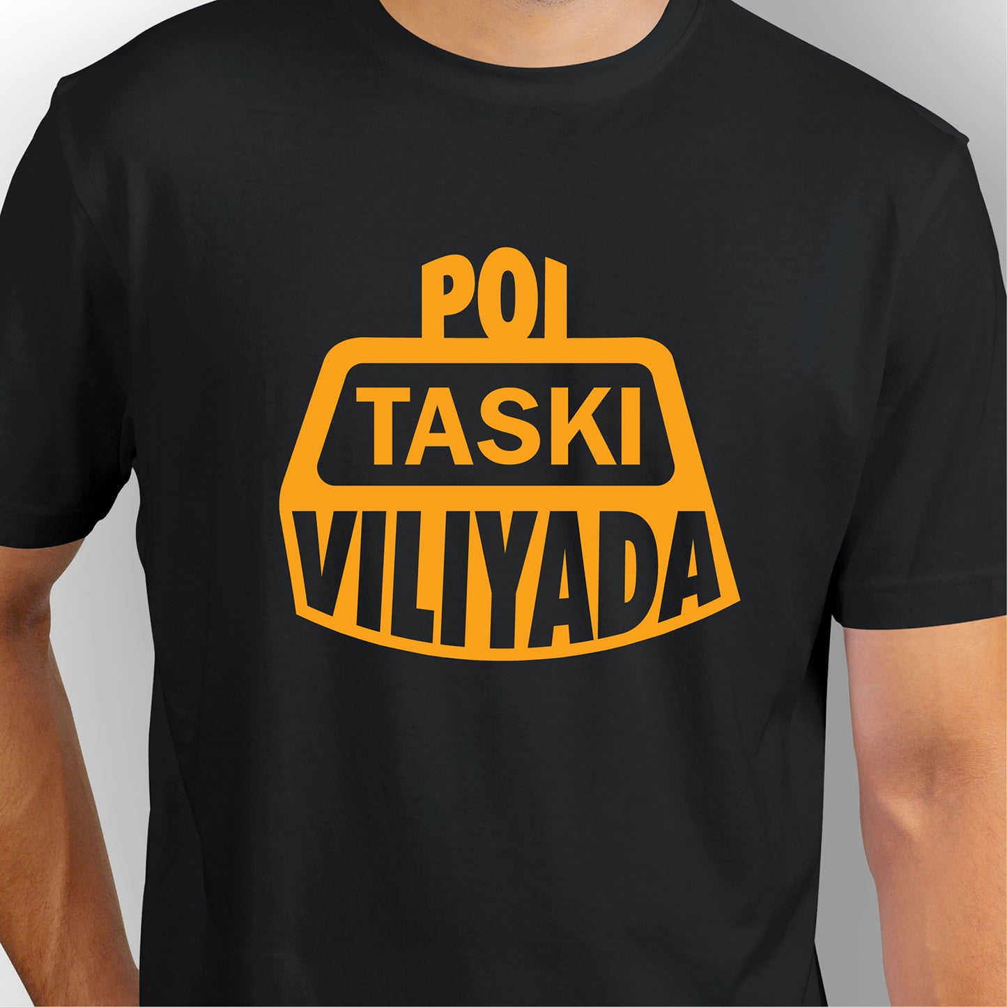 Poi Taski Viliyada | CARBON-COPY | Premium Smart-Fit | Unisex T-Shirt| Black | T-Shirt