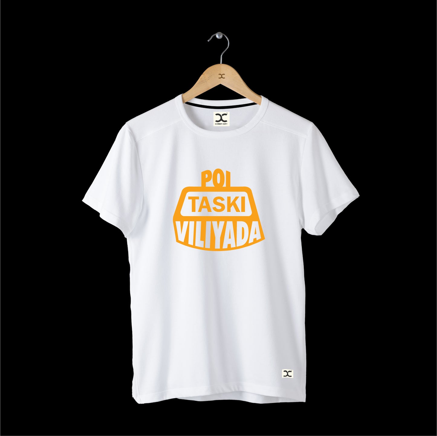 Poi Taski Viliyada | CARBON-COPY | Premium Smart-Fit | Unisex T-Shirt| White | T-Shirt