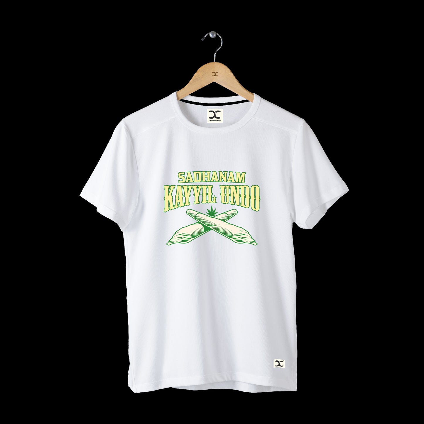Sadhanam Kayyil Undo | Printed Unisex T-Shirt | Malayalam Dialogue I White