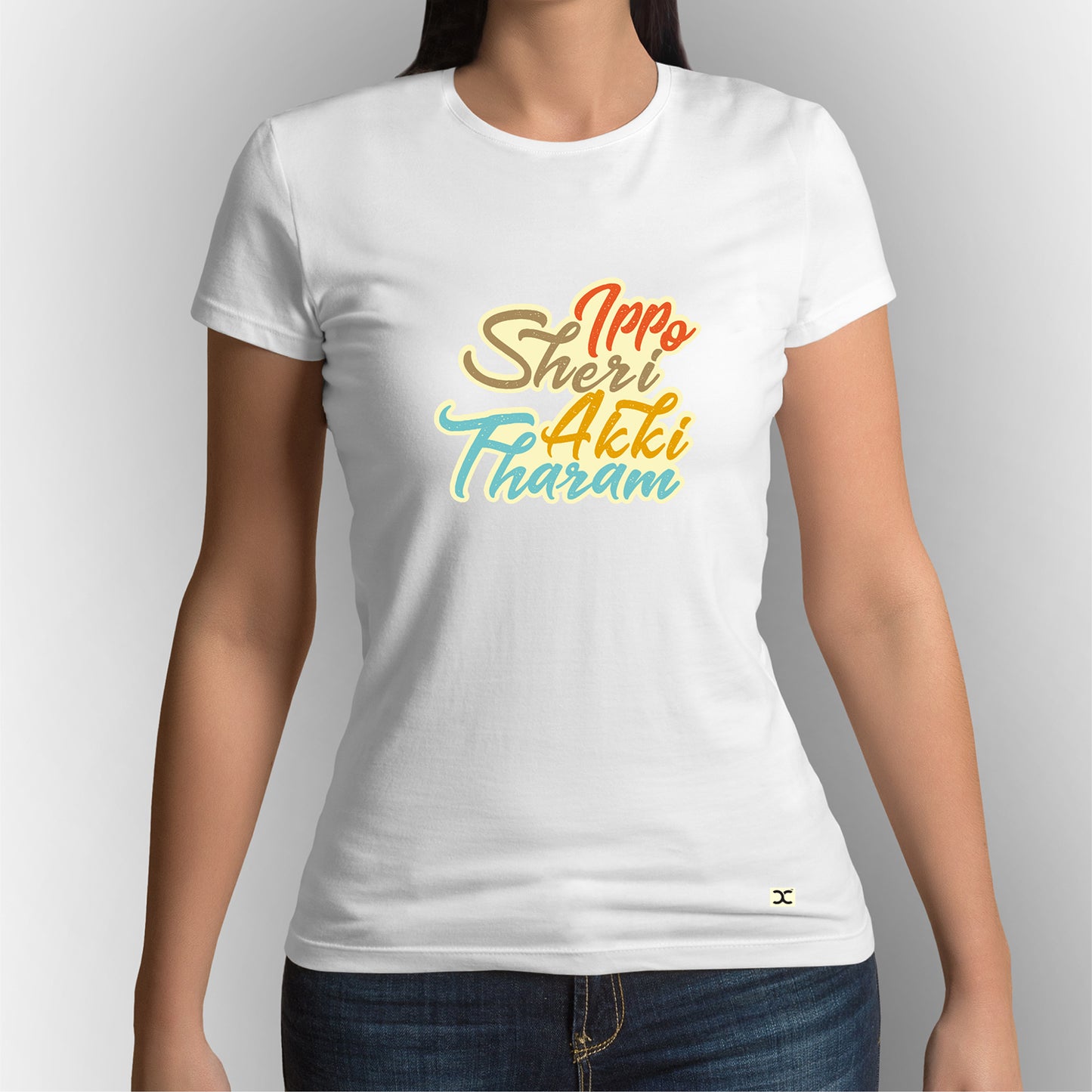 Ippo Sheri Akki Tharam | CARBON-COPY | Premium Smart-Fit | Printed Unisex T-Shirt | White T-Shirt
