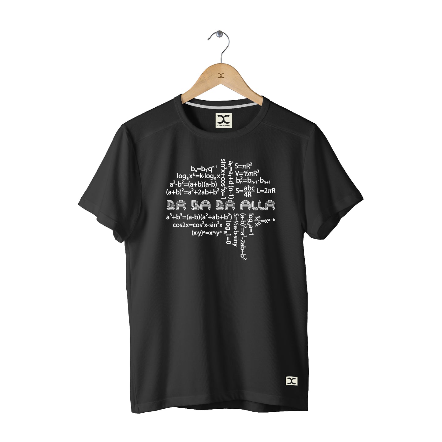 Ba Ba Ba Alla | CARBON-COPY | Premium Smart-Fit | Unisex T-Shirt | Black | T-Shirt