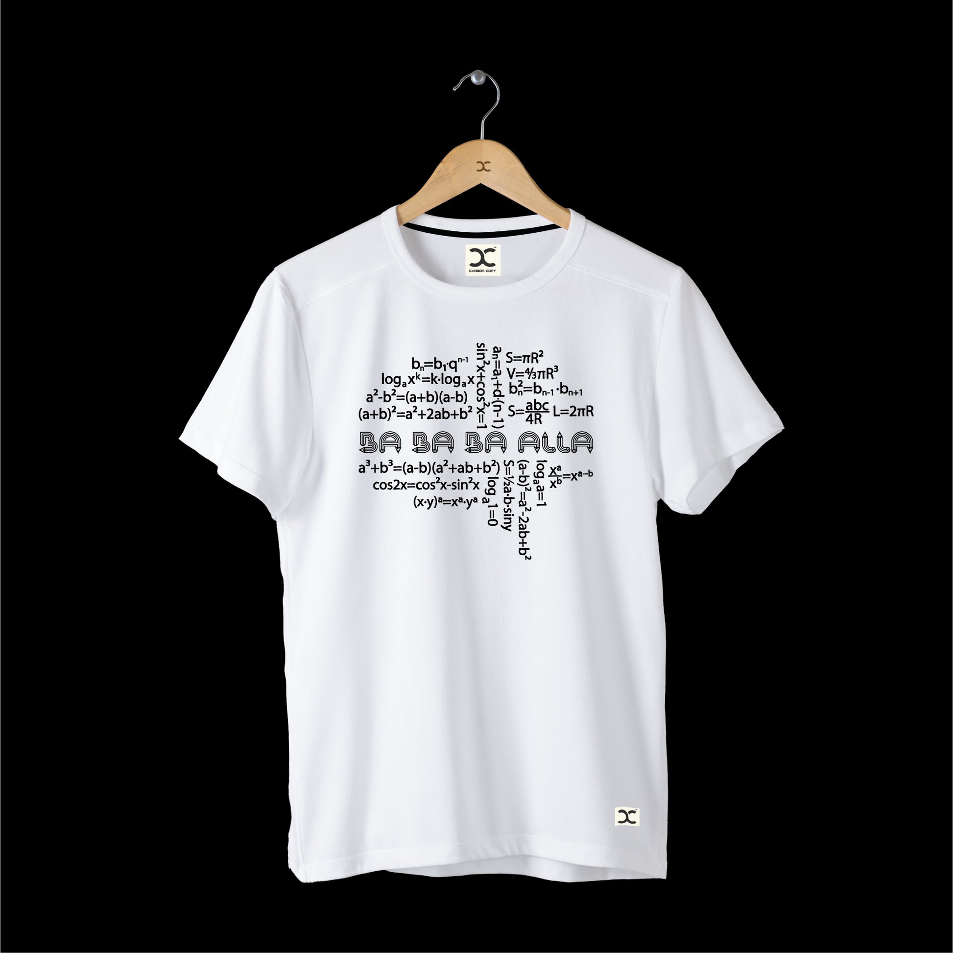 Ba Ba Ba Alla | CARBON-COPY | Premium Smart-Fit | Unisex T-Shirt | White T-Shirt