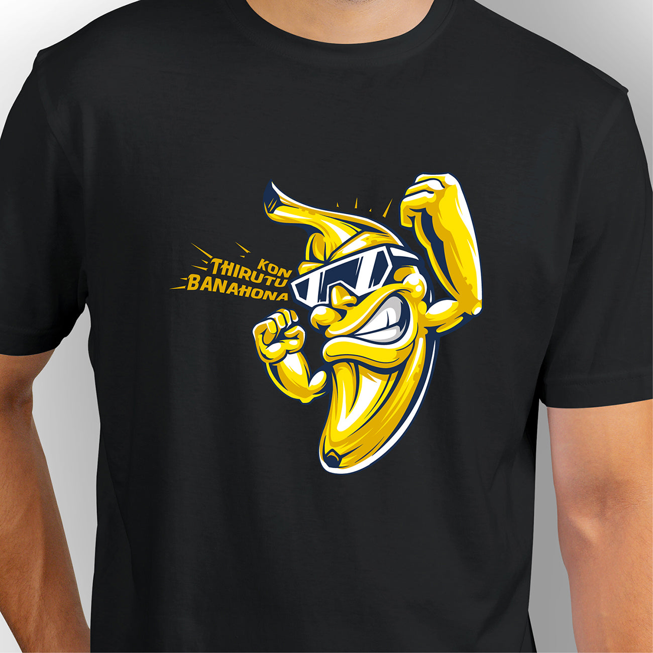 Kon Thiruttu Banahona | CARBON-COPY | Premium Smart-Fit | Unisex T-Shirt | Black | T-Shirt