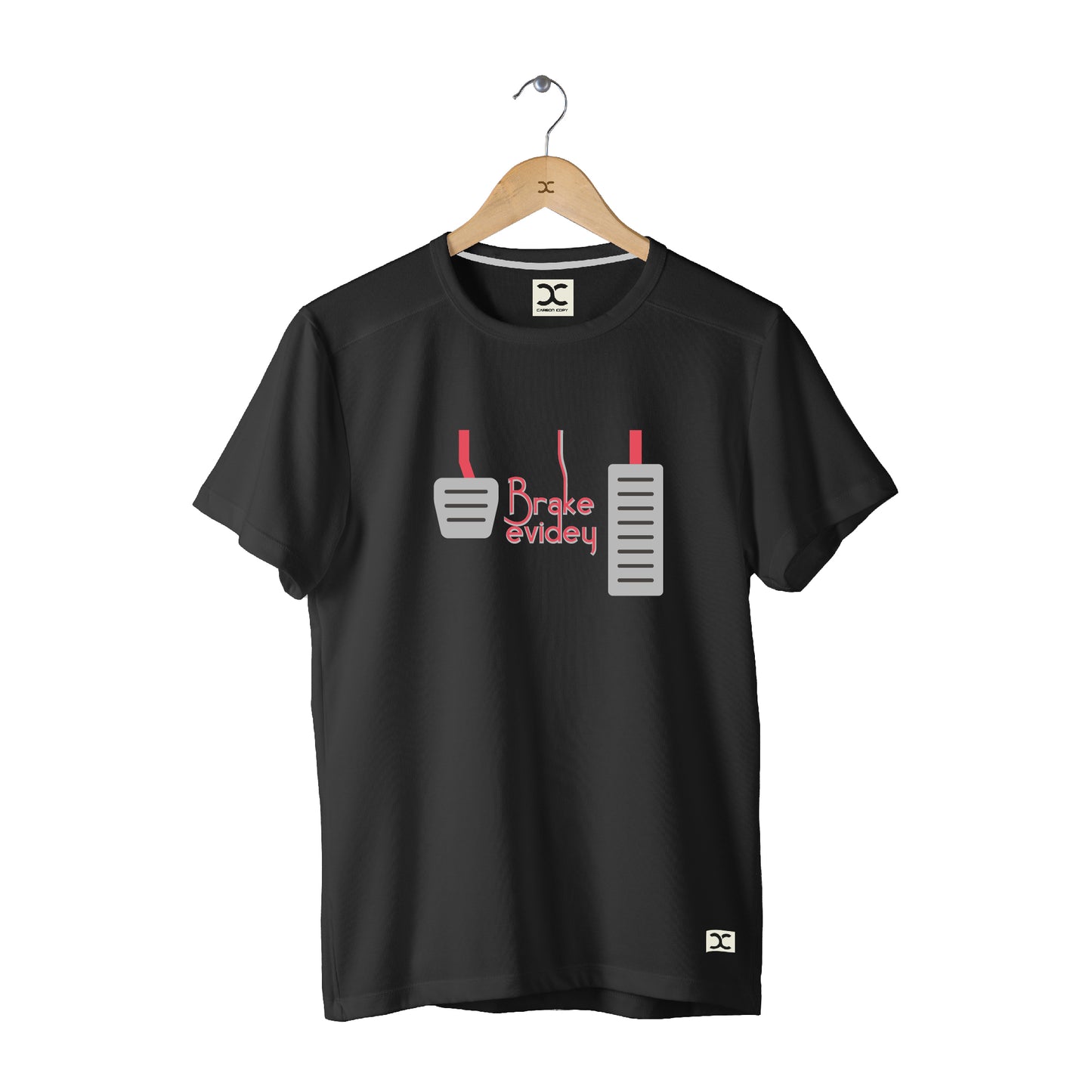 Brake Evidey | CARBON-COPY | Premium Smart-Fit | Unisex T-Shirt| Black  color T-Shirt