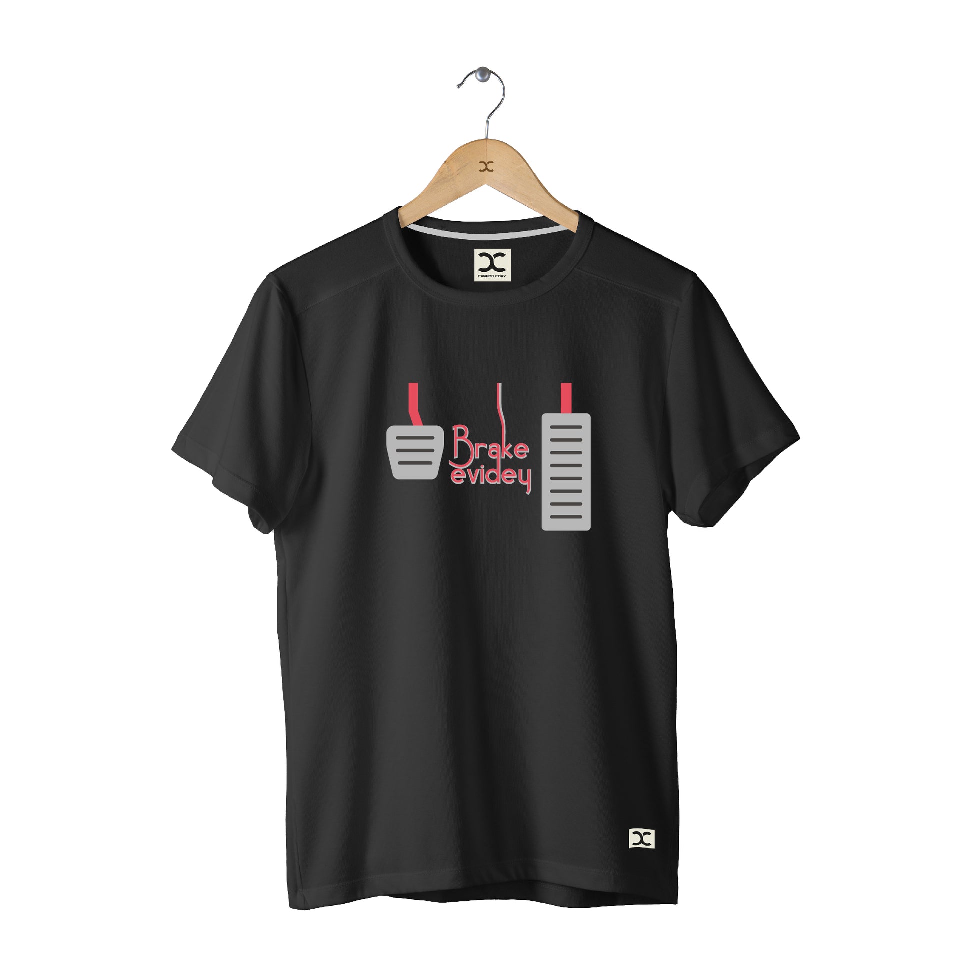 Brake Evidey | CARBON-COPY | Premium Smart-Fit | Unisex T-Shirt| Black  color T-Shirt