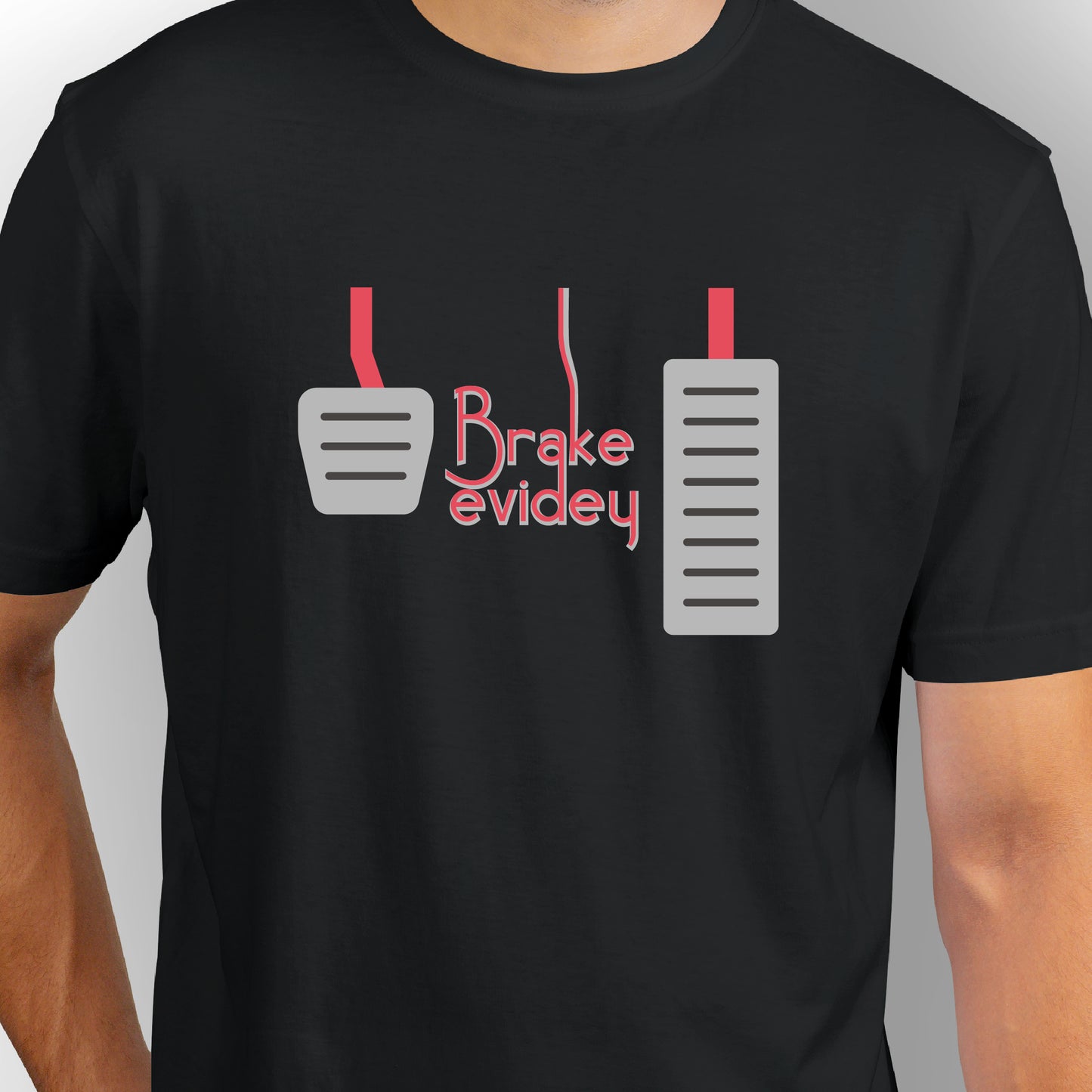 Brake Evidey | CARBON-COPY | Premium Smart-Fit | Unisex T-Shirt| Black T-Shirt