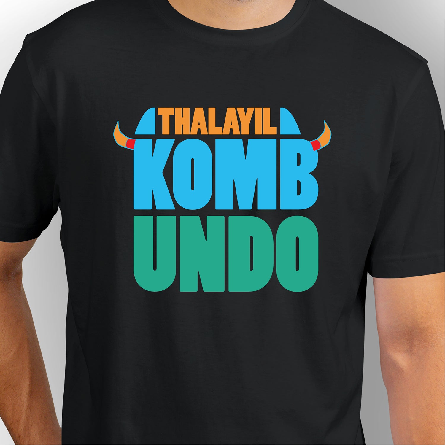 CARBON-COPY l Premium Smart-Fit l Thalayil Kombundo t-shirt I Malayalam Dialogue print I Black