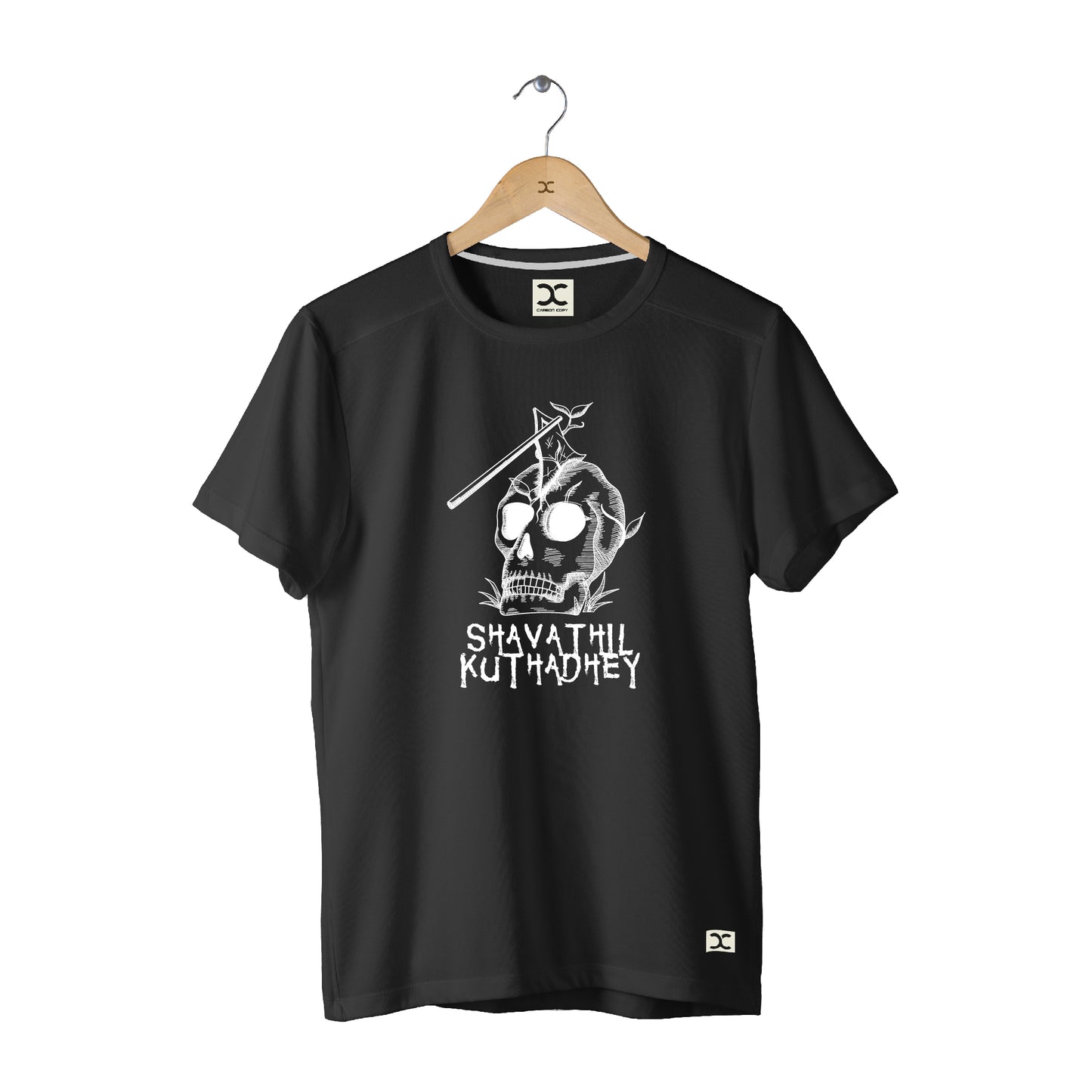 Shavathil Kuthadhey | CARBON-COPY | Premium Smart-Fit |Unisex T-Shirt| Black T-Shirt
