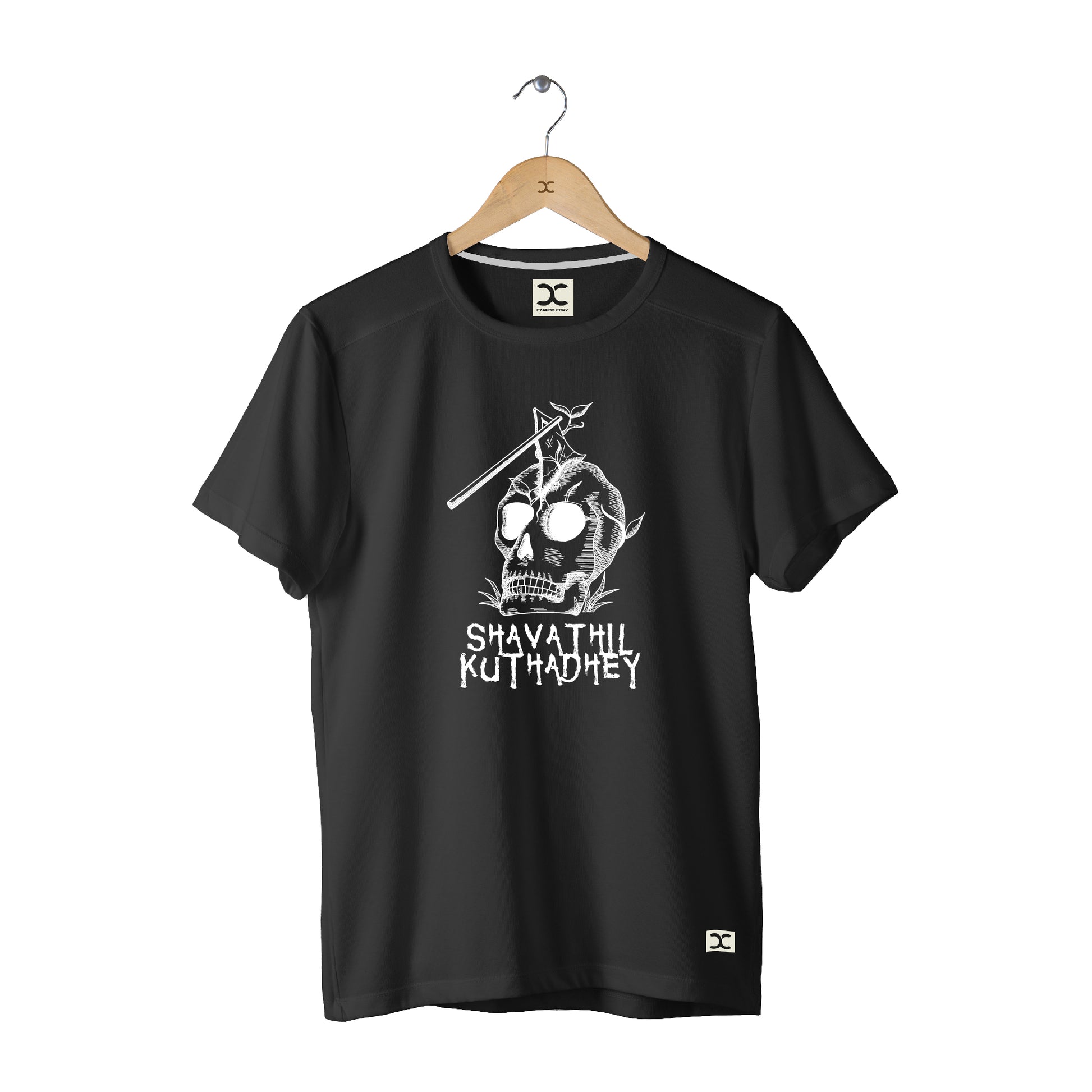 Shavathil Kuthadhey | CARBON-COPY | Premium Smart-Fit |Unisex T-Shirt| Black T-Shirt
