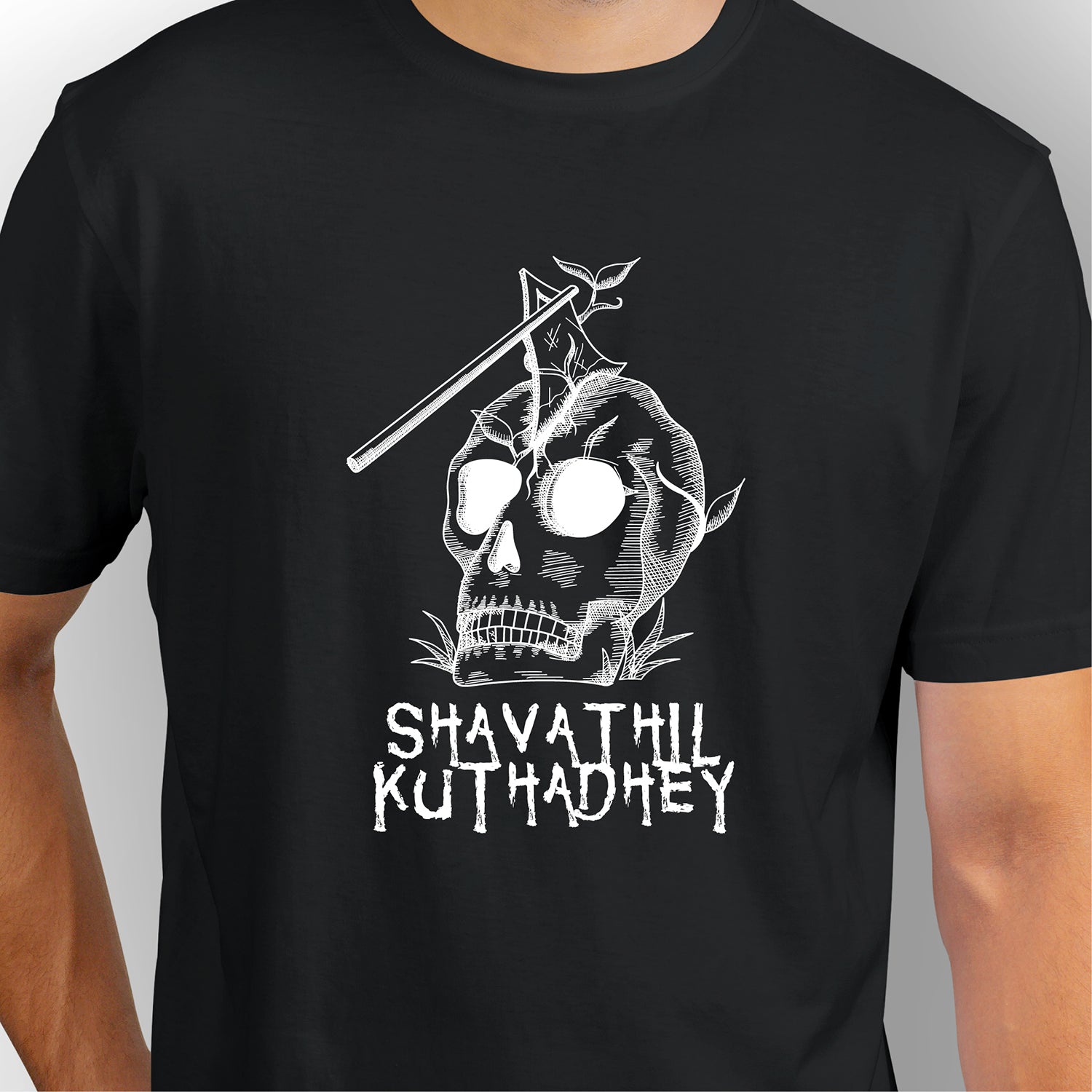 Shavathil Kuthadhey | CARBON-COPY | Premium Smart-Fit |Unisex T-Shirt| Black T-Shirt