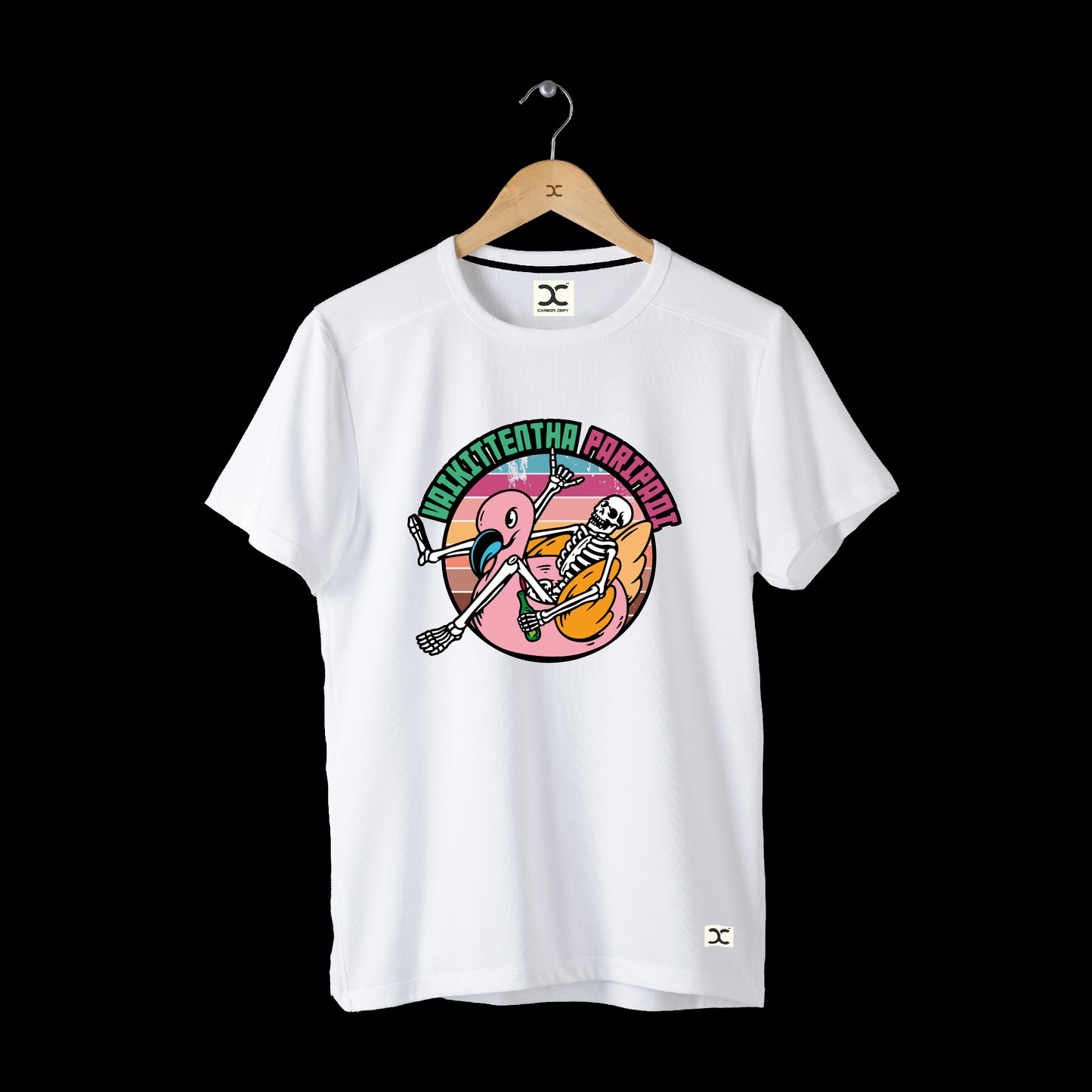 Vaikittentha Paripadi | CARBON-COPY | Premium Smart-Fit | Unisex T-Shirt| White T-Shirt